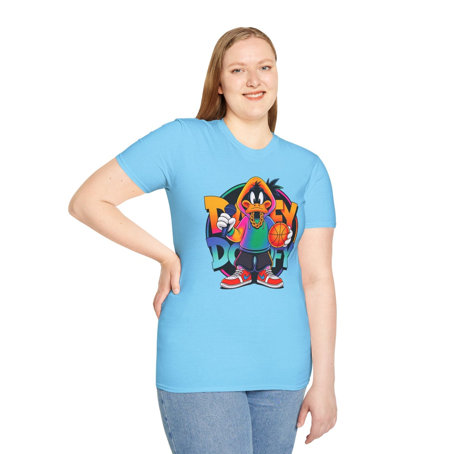 Funny Cartoon Animals T Shirt With Animation Print Unisex Softstyle Graphic Cotton Tee