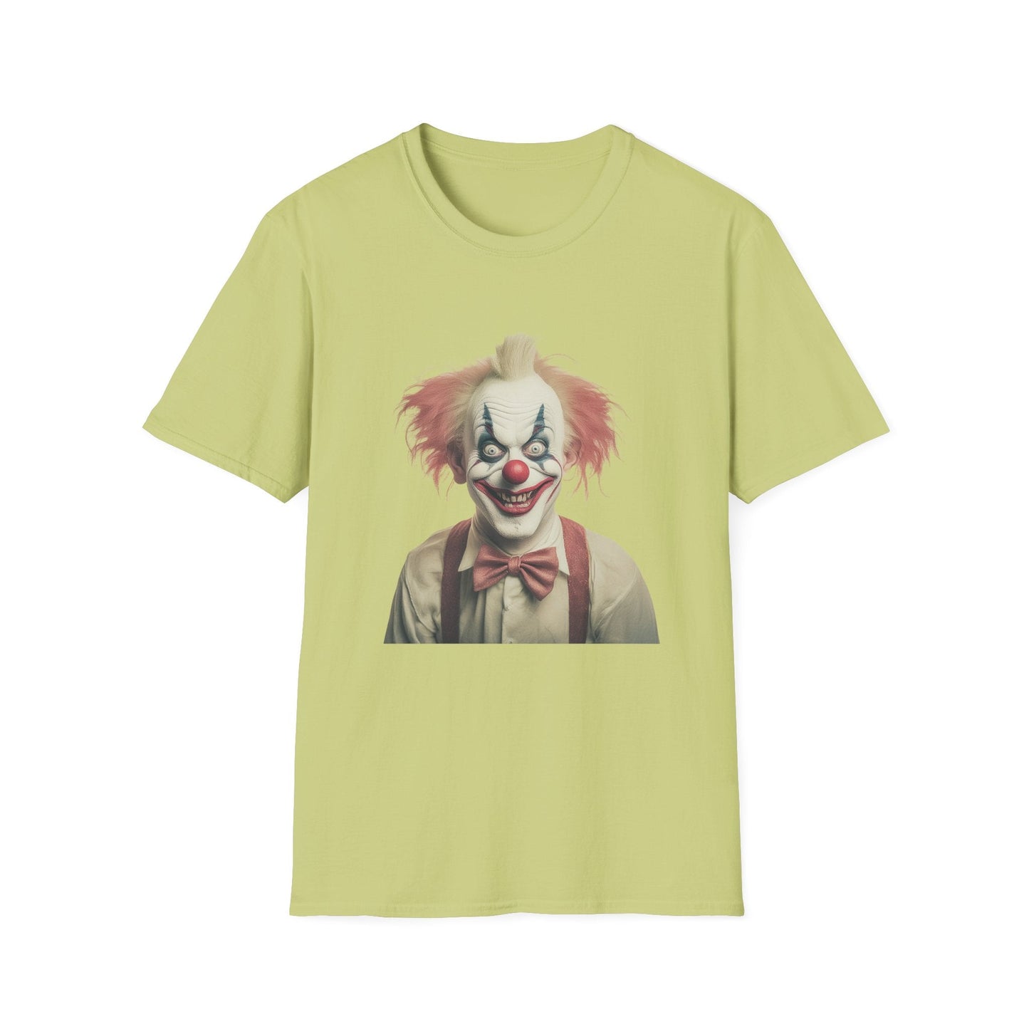 Clown Shirt Circus Tee Gildan Softstyle 64000 One Hundred Percent Ring Spun Cotton Lightweight