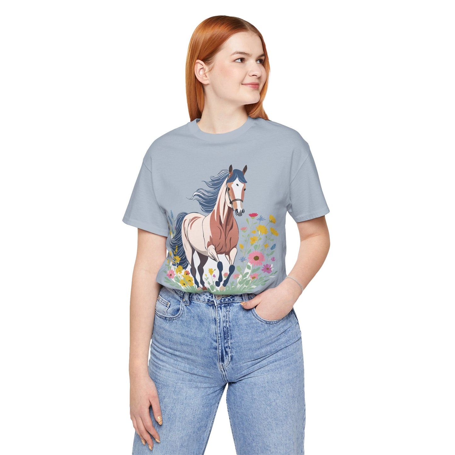 Horse Graphic Unisex 100 Cotton Vintage Animal Art T-Shirt 11