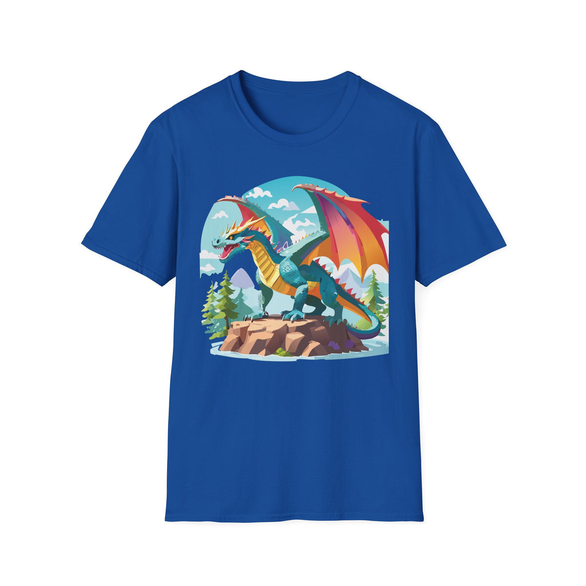 Dragon Graphic Tee Gildan Unisex 100 Cotton Tee Shirt with Animals Design h14