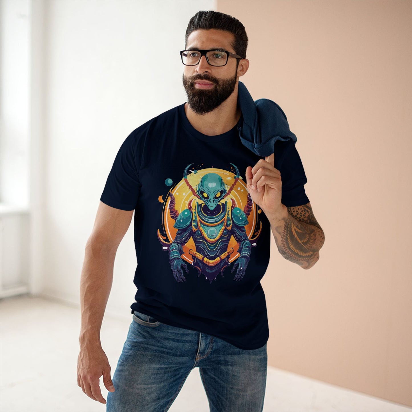 Aliens Graphic Unisex 100 Cotton Staple Tee 38