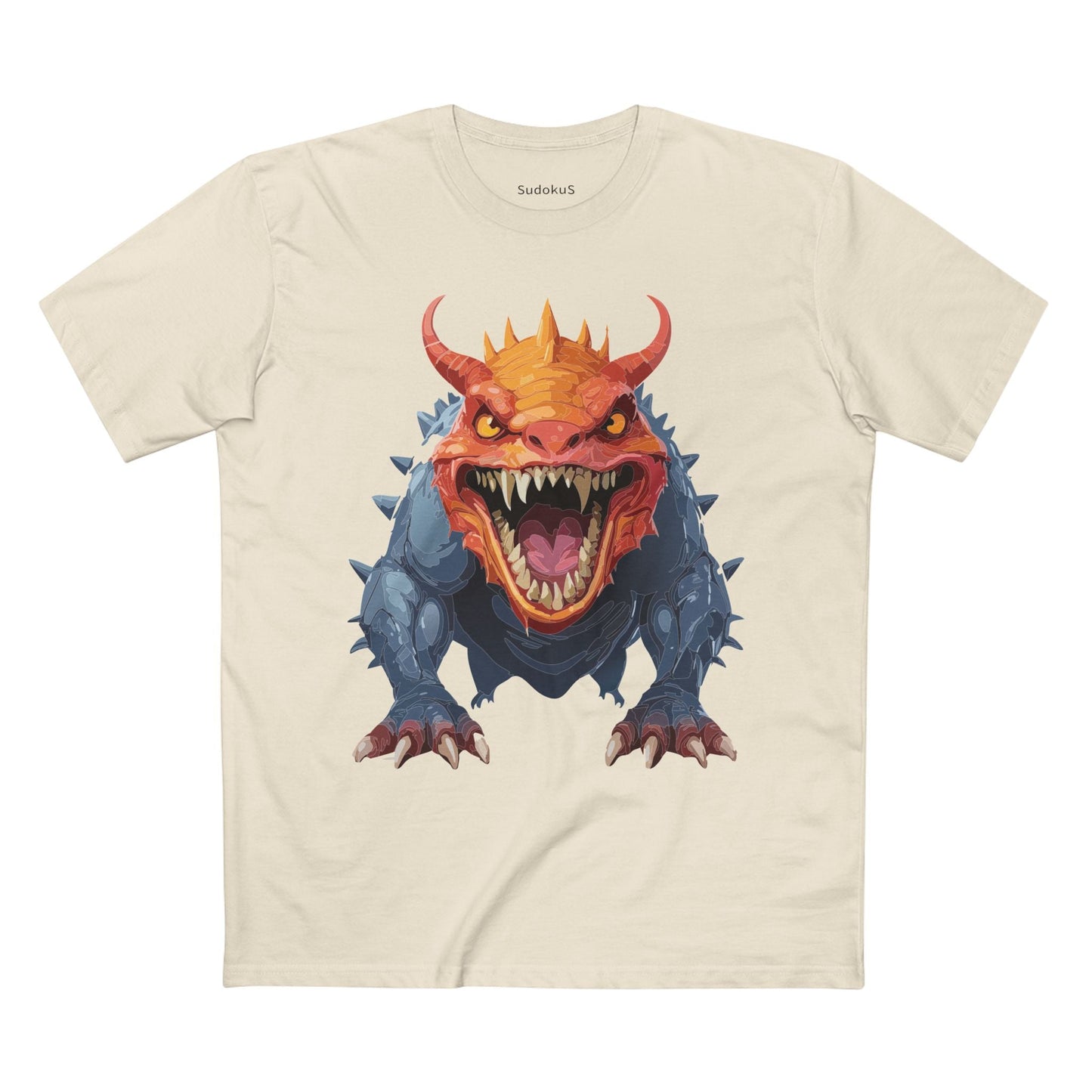 Cartoon Monsters Graphic Unisex 100 Cotton Staple Tee 29