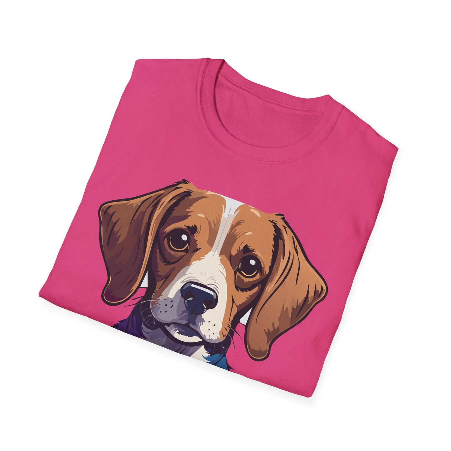 Dog Shirt Unisex Animal Print Tee Softstyle 100 Percent Cotton Gildan 64000