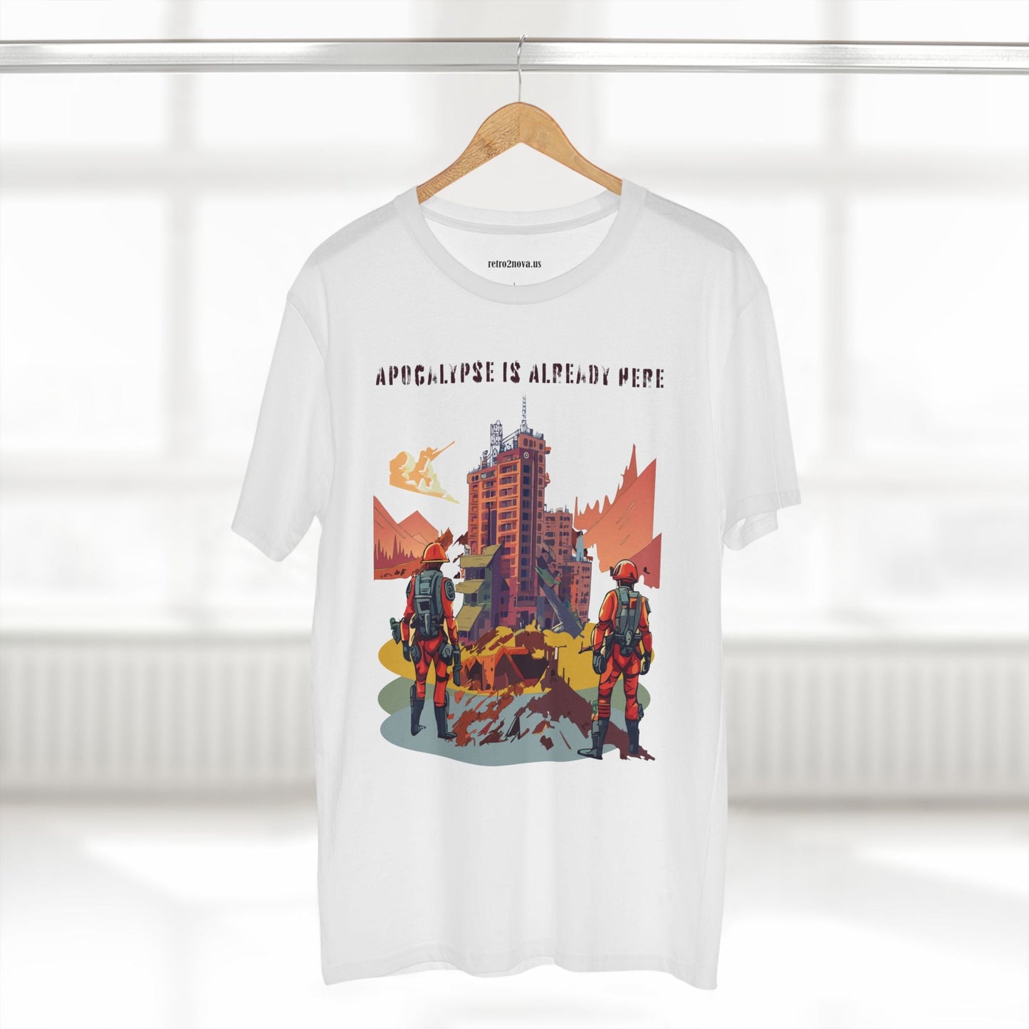 Cataclysm Doomsday Unisex Premium Cotton Tee With Original Art Design Retro2Nova