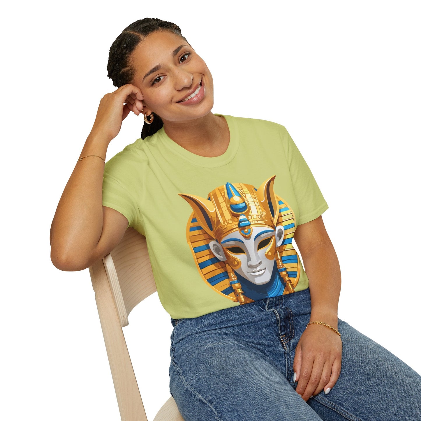Mask Tee Shirt Unisex Masquerade Design Artwork Gildan Softstyle 64000 Cotton Tee