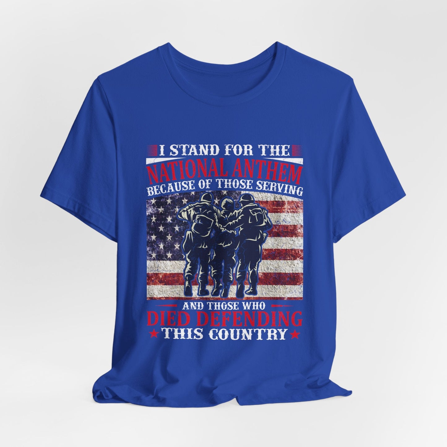 Army Veteran Patriotic Graphic Design Unisex Cotton T-Shirt v36