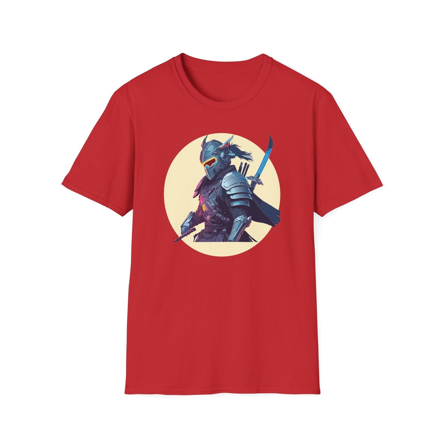 Samurai Shirt Unisex Softstyle Short Sleeve T Shirt Gildan 64000 Breathable Comfort Wear