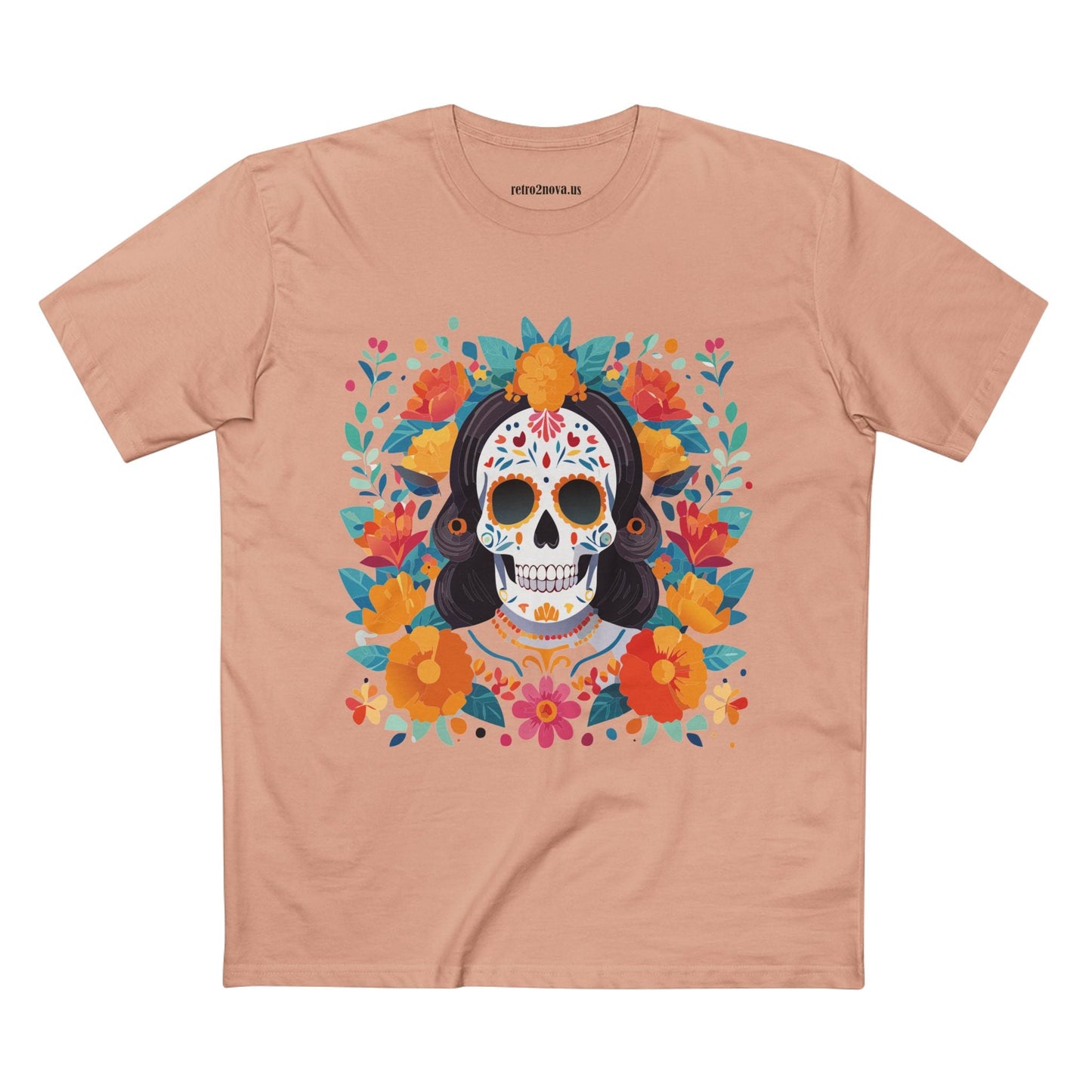 Retro2Nova Skull Shirt Unisex Skeleton Tee Premium Cotton Art Collection Design Edition