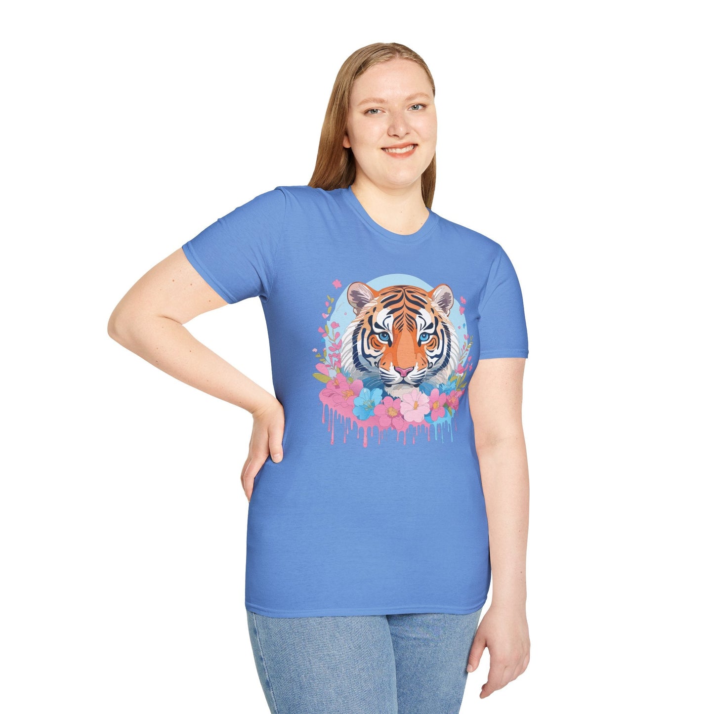 Tiger Shirt Unisex Softstyle T Shirt Gildan 64000 Animal Tee