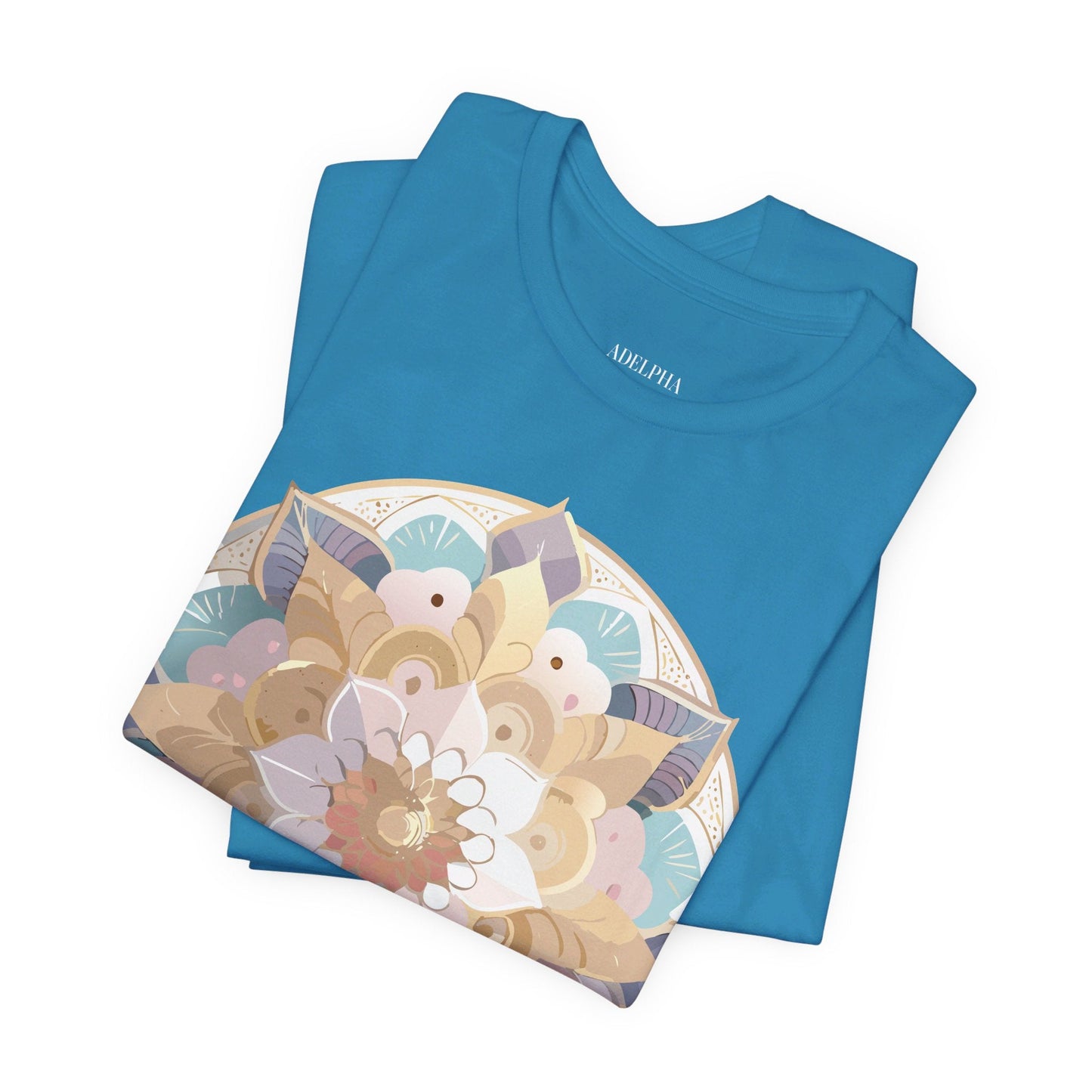 Adelpha Mandala Graphic Tee Unisex Jersey Short Sleeve Vintage Inspired Art Design Shirt