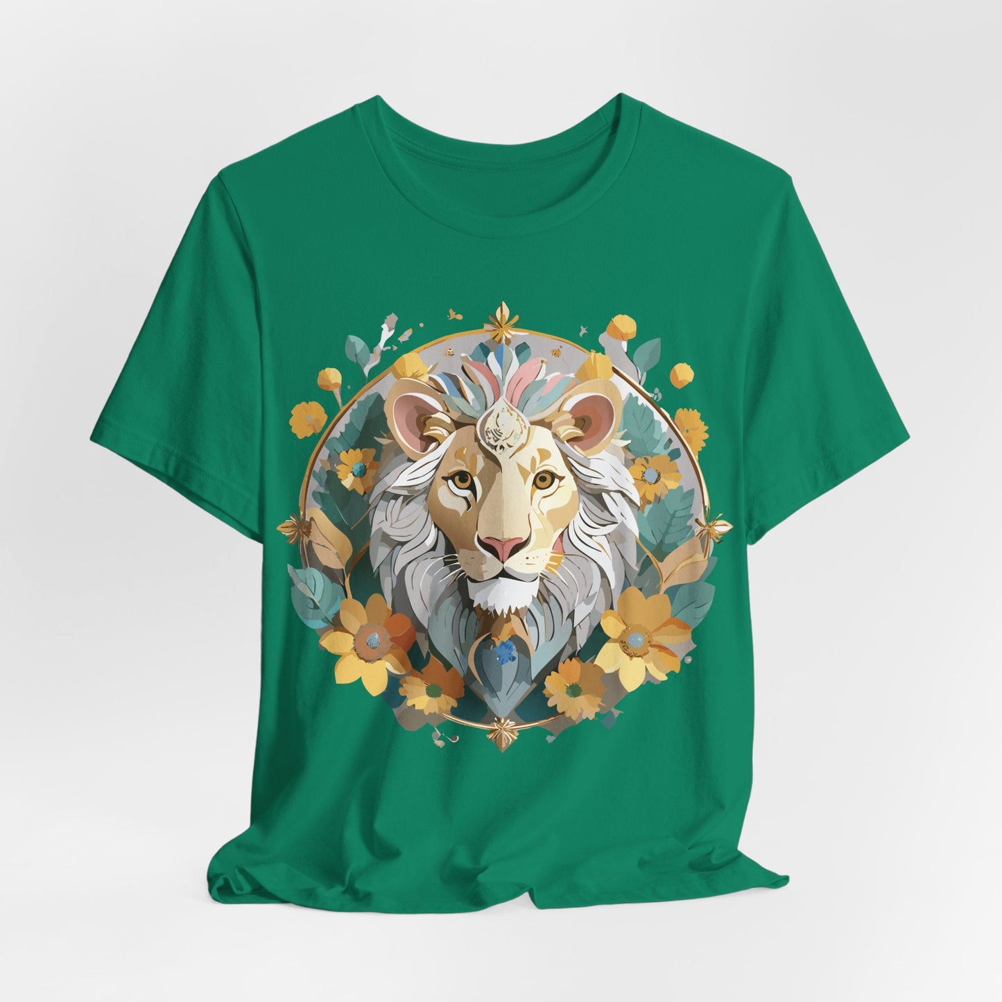 Medallion Graphic Unisex 100 Cotton Vintage Animal Medal Artwork Tee 58