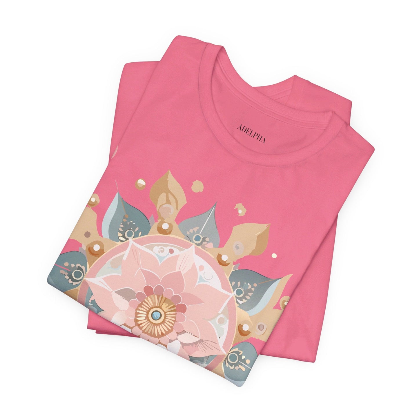 Mandala Shirt Unisex Graphic Tee By Adelpha With Vintage Inspired Artwork Short Sleeve Jersey