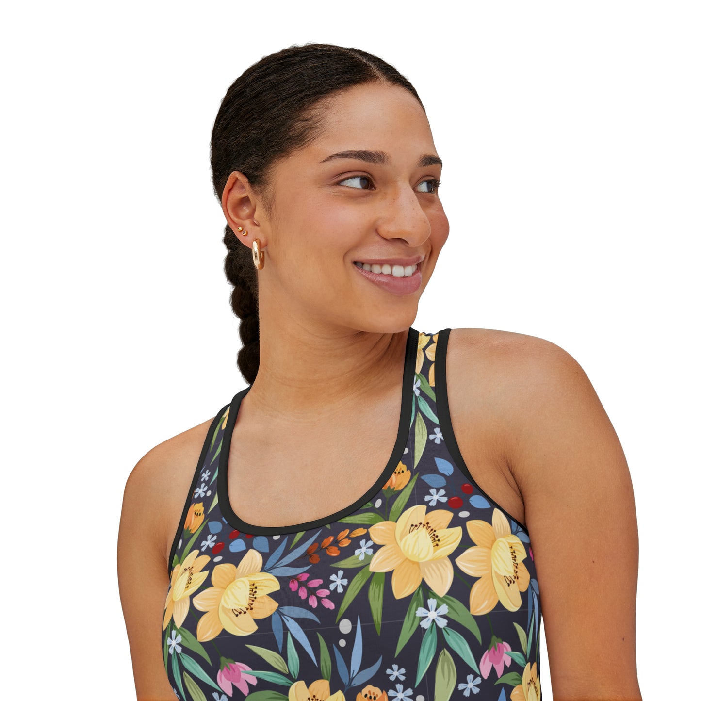 Camiseta de tirantes de verano con estampados florales