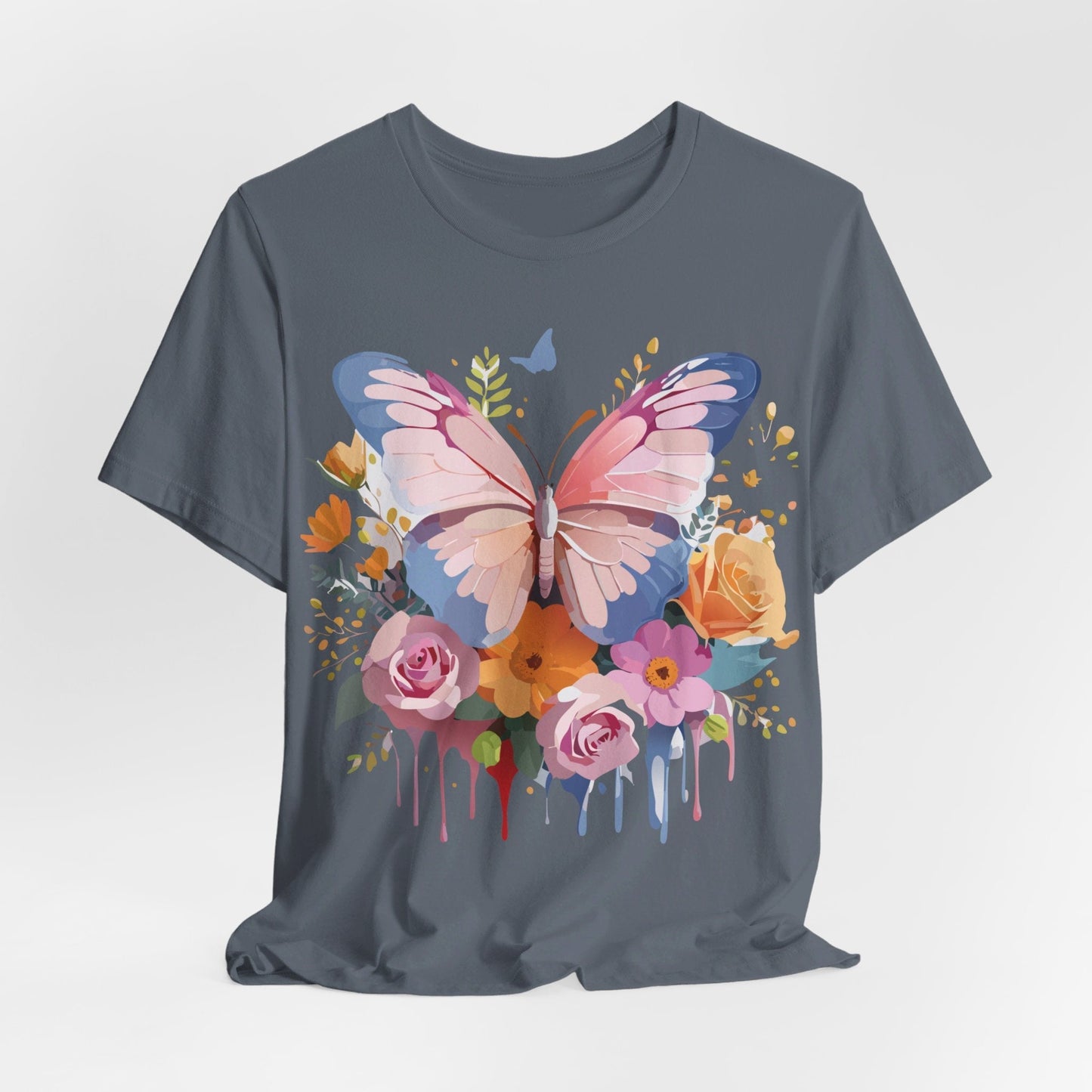 Butterfly Graphic Tee Unisex Short Sleeve Jersey Shirt By Adelpha