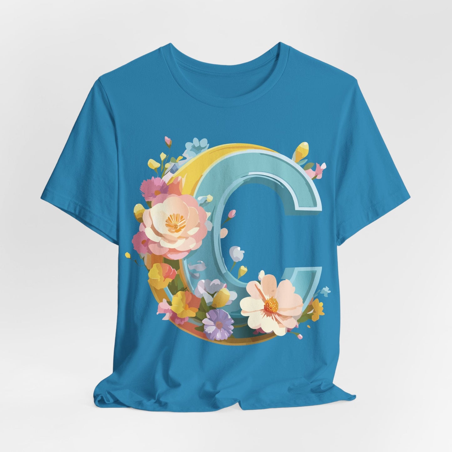 Adelpha Letter C Shirt Graphic Tee Unisex Short Sleeve Art Design Vintage Inspired Casual Wear