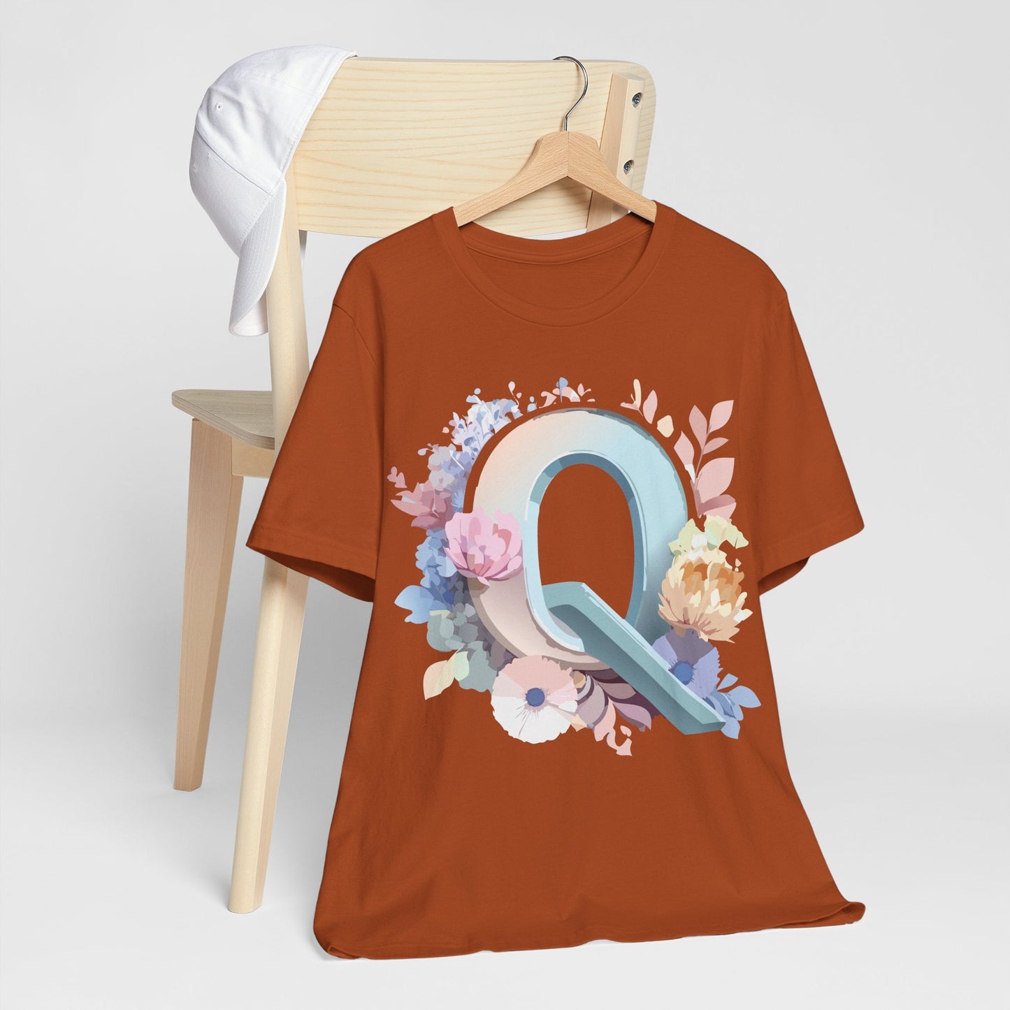 Letter Q Shirt Unisex Graphic Tee With Vintage Inspired Artwork By Adelpha Premium Quality