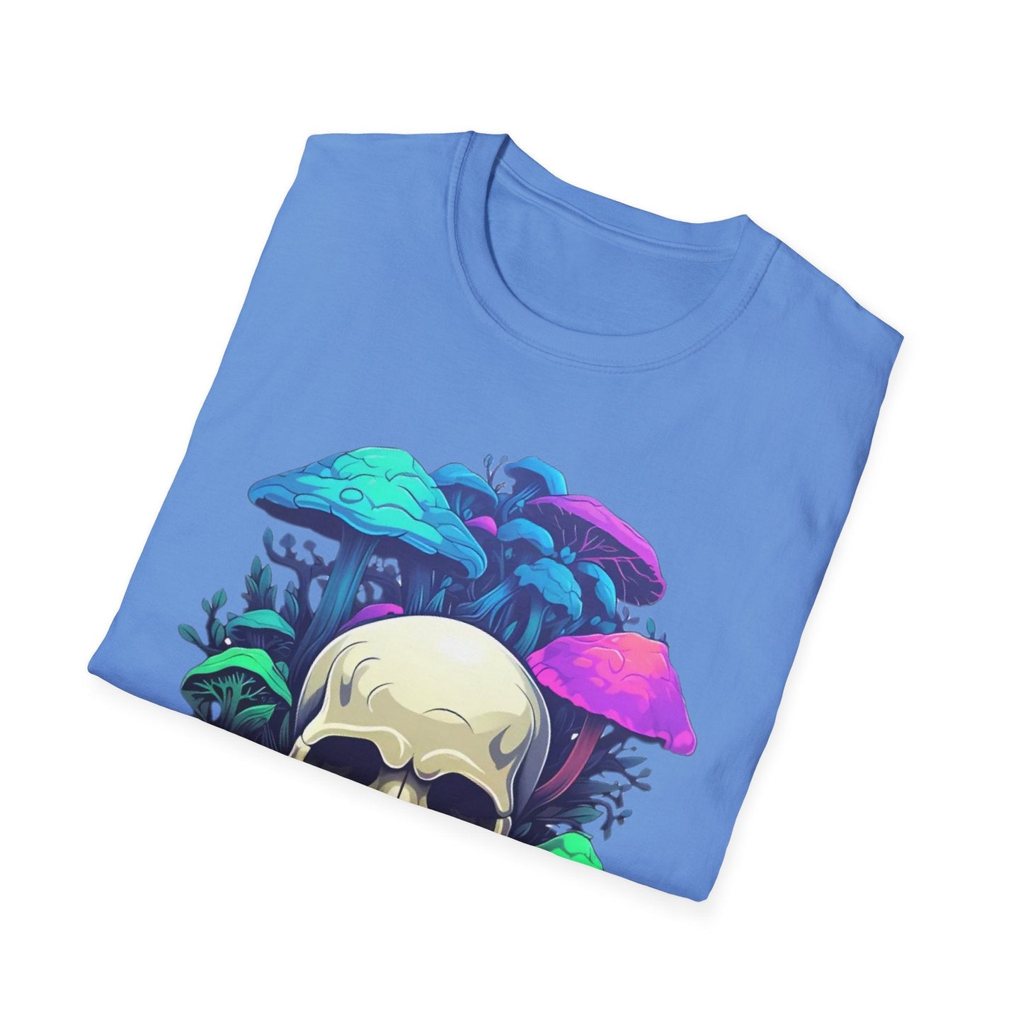 Unisex Skull Tee Shirt Short Sleeve Skeleton Design Gildan Softstyle Cotton Tee Shirt