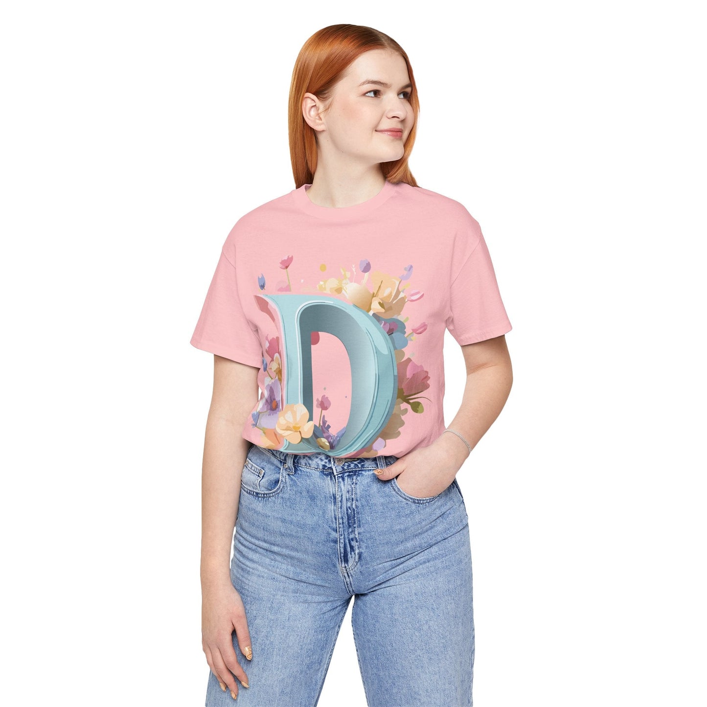 Letter D Graphic T Shirt Unisex Short Sleeve Art Design Tee By Adelpha Vintage Inspired Artwork