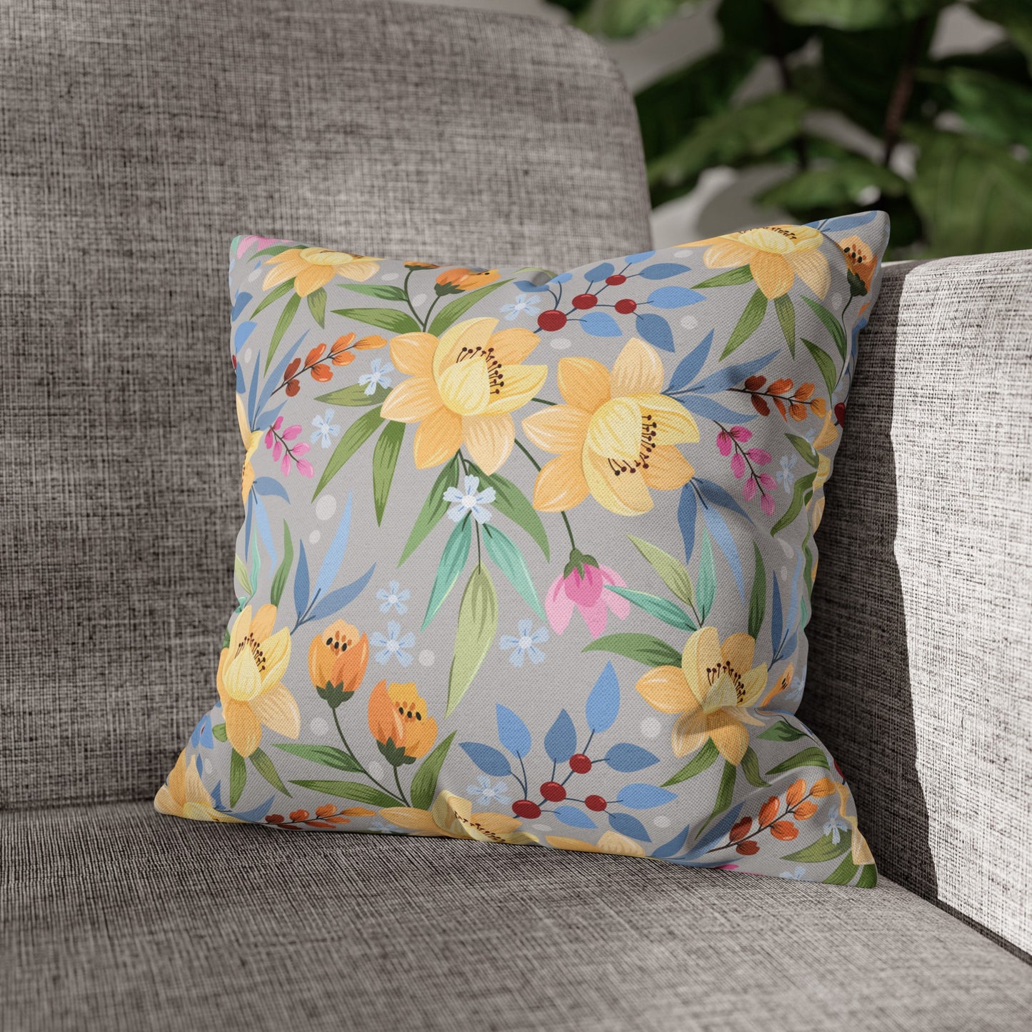 Floral Poly Pillowcase