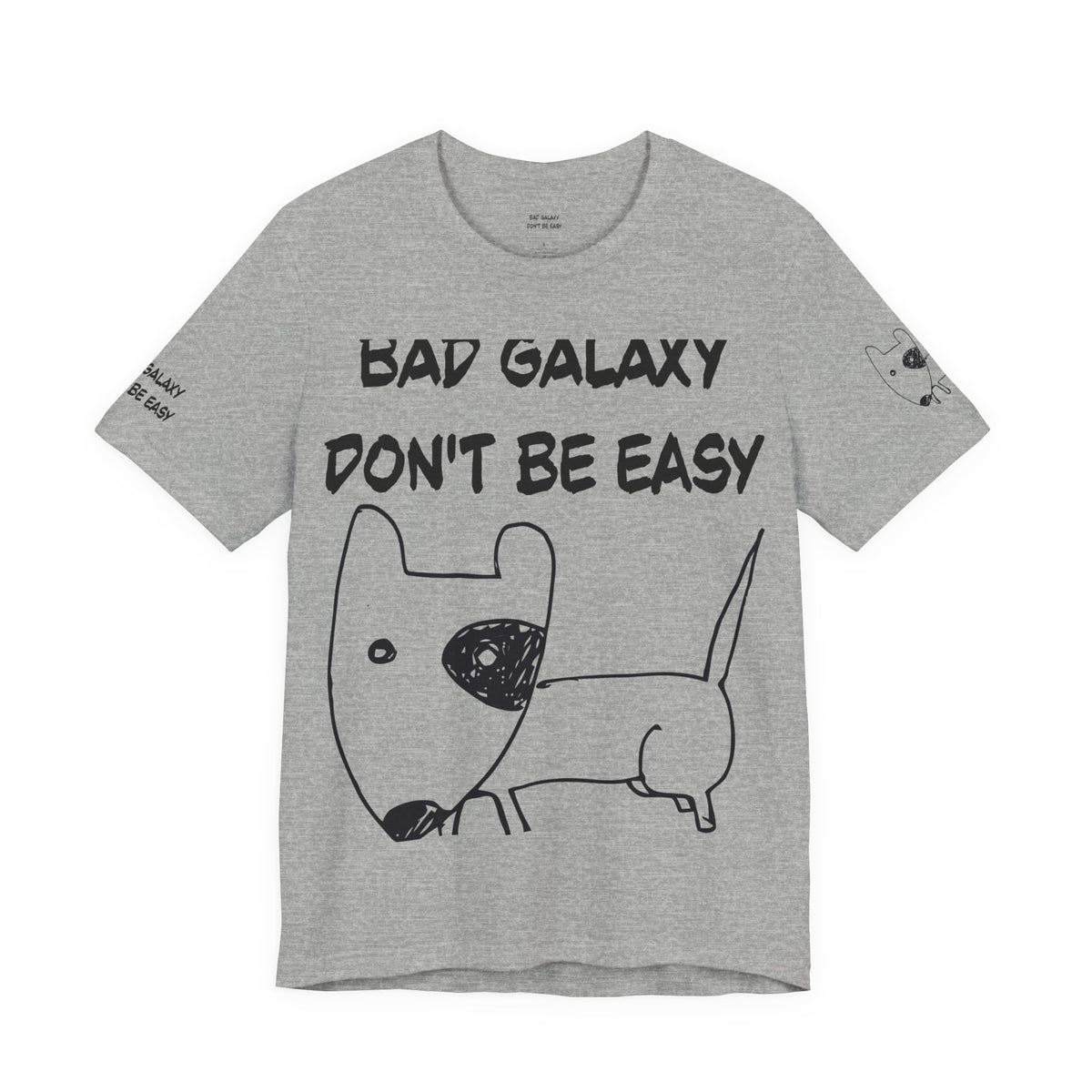 Funny Dog Graphic Unisex Cotton Bella+Canvas Tee with Art Design b89