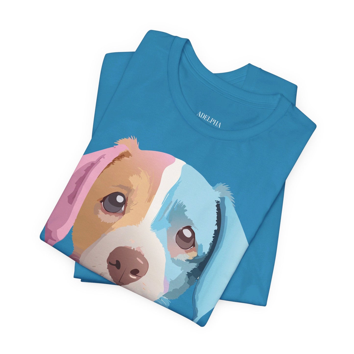 Vintage Inspired Dog Graphic Tee Unisex Jersey Short Sleeve Premium Adelpha Art Design