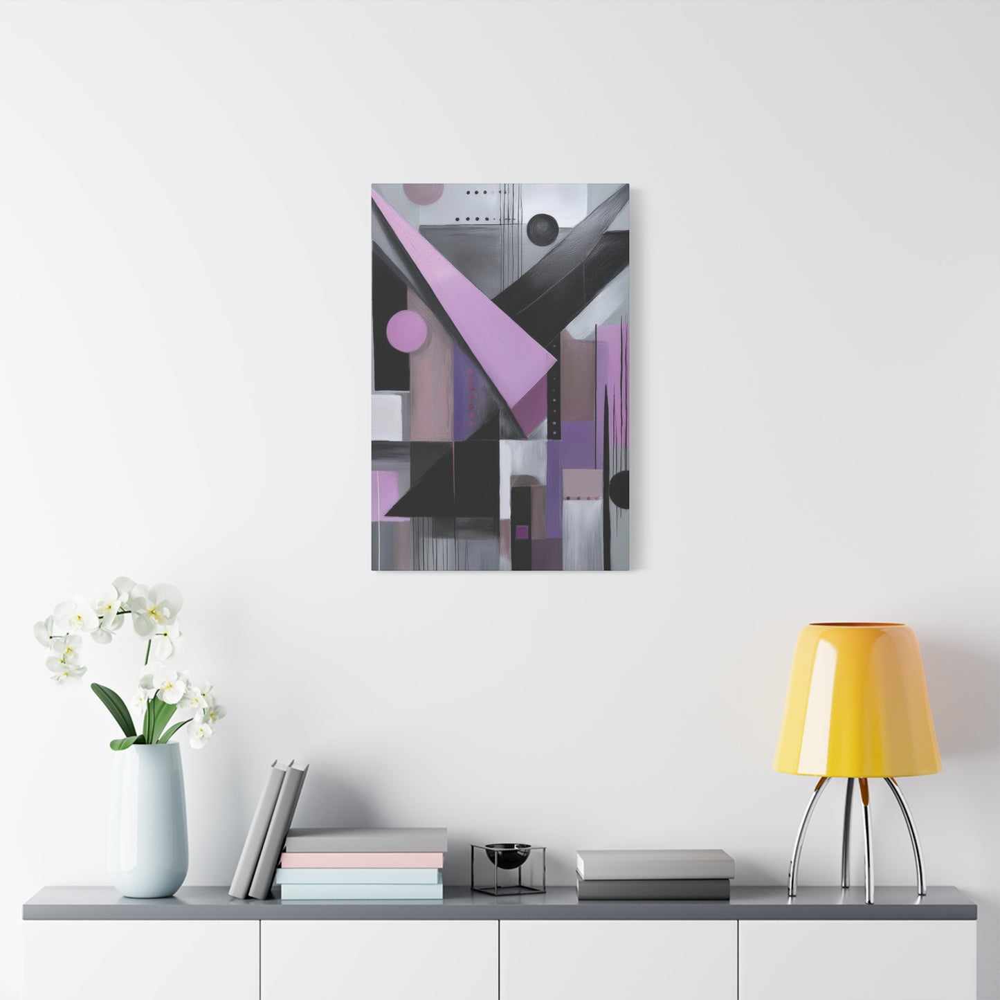 Abstract Geometric Painting Print Canvas 20x24,20x30,24x30 24x32,24x36,30x40 32x48,36x48,40x60 Pine-Wood Inner Frame ABS-43