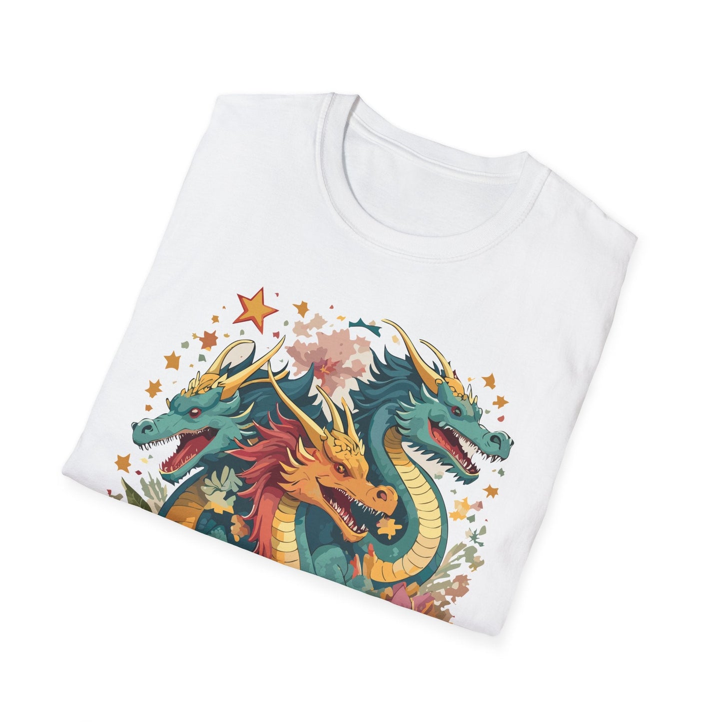 Dragon Graphic Unisex 100 Cotton Tee with Animal Artwork Design 8