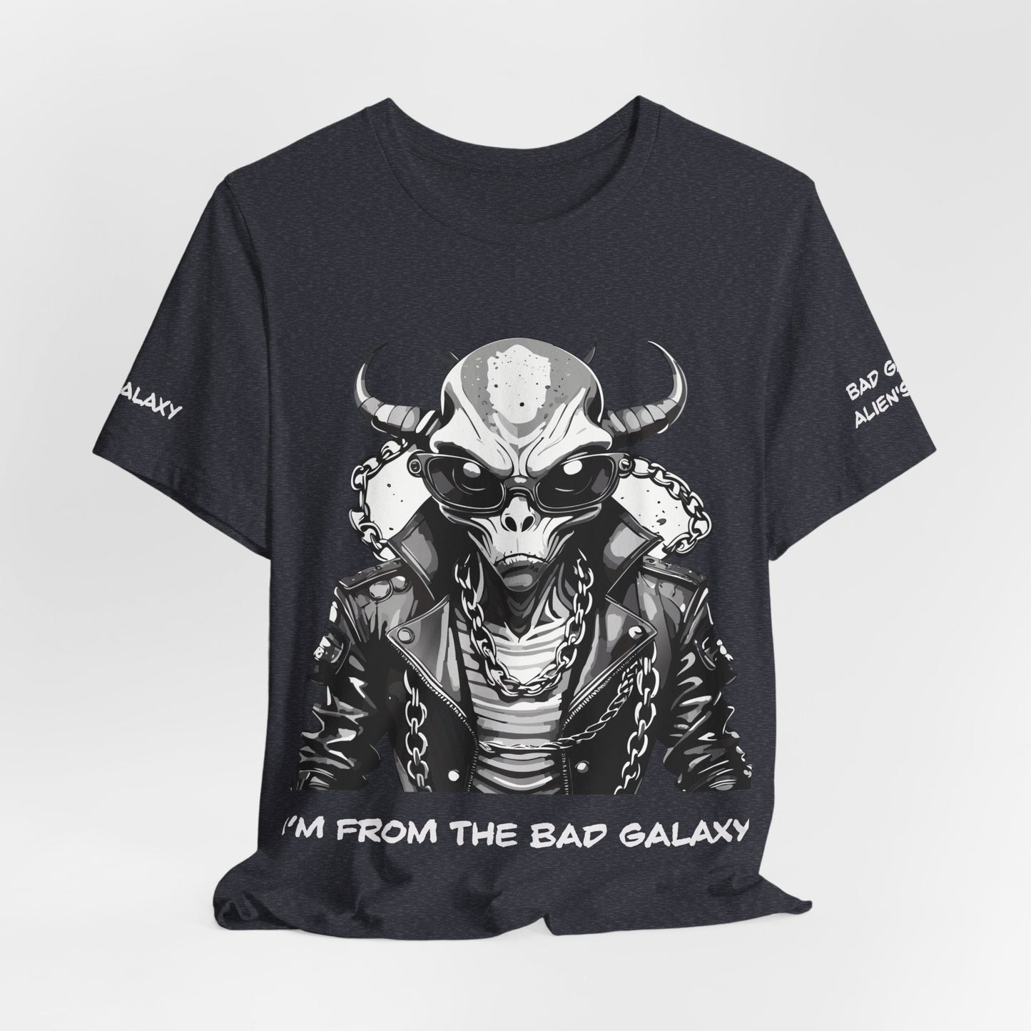 Alien Tee Shirt From Bad Galaxy 100 Cotton Made To Order With Eco Friendly Inks Free Shipping