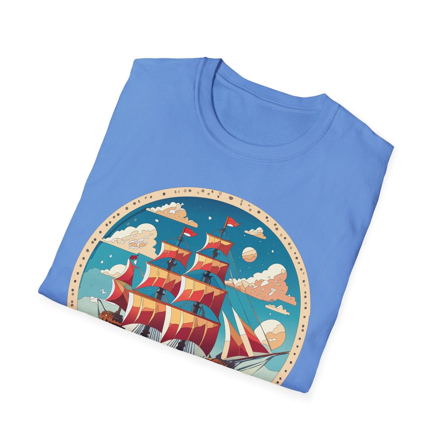 Unisex Ship T Shirts Frigate T Shirts Vessel Tee Shirt Gildan Softstyle 64000 Premium Cotton