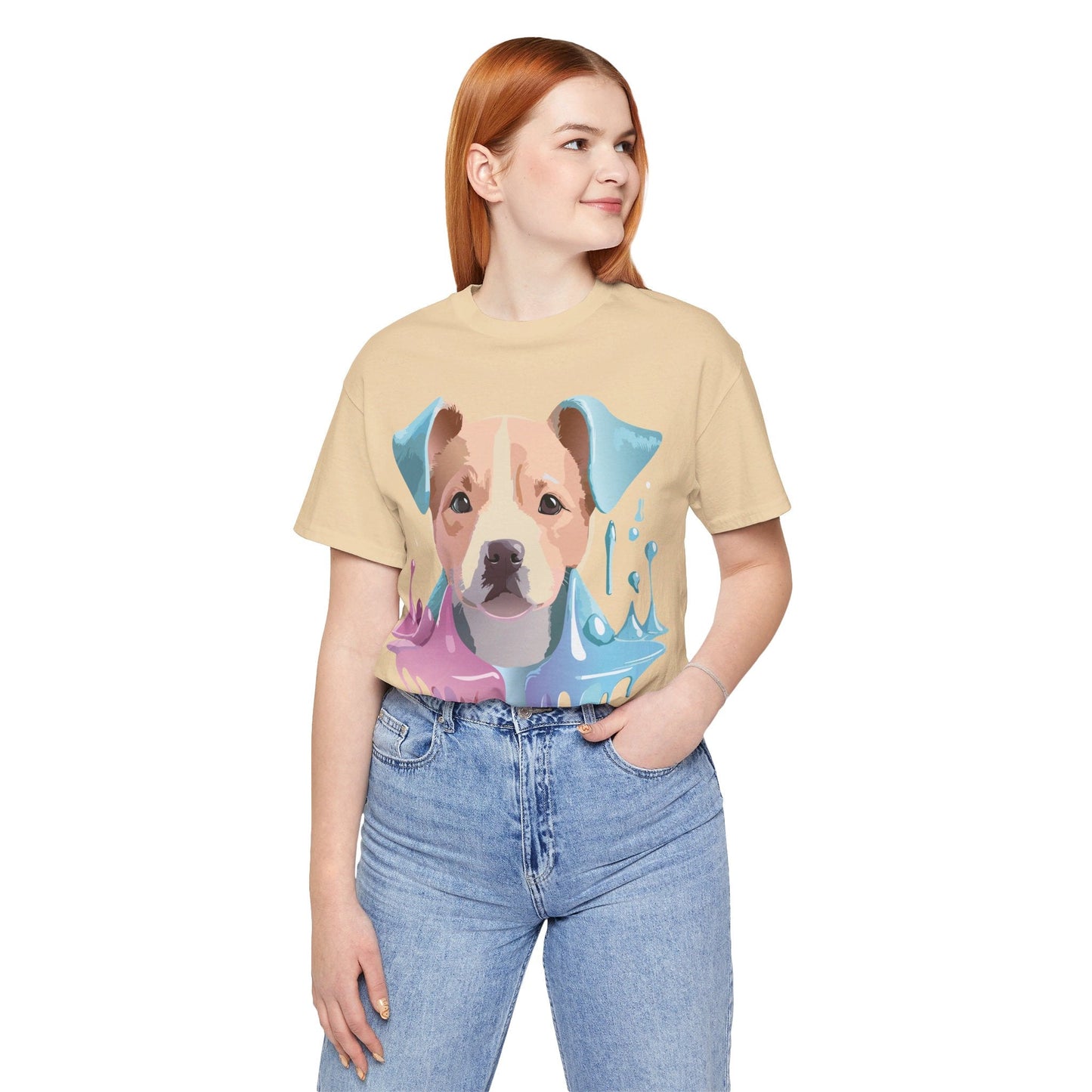 Dog Graphic T Shirt Unisex Jersey Short Sleeve Adelpha Vintage Art Tee Premium Comfort