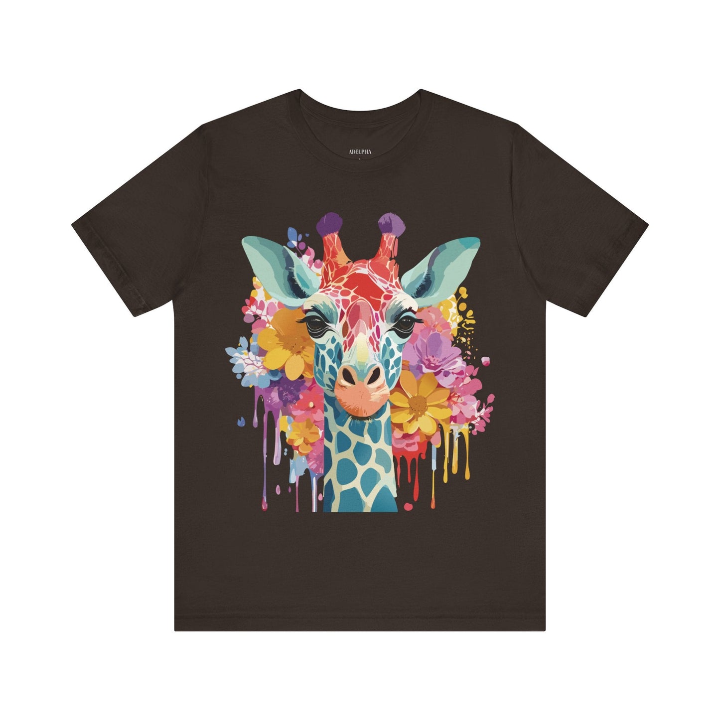 Adelpha Giraffe Graphic Tee Unisex Jersey Short Sleeve Vintage Inspired Art Design
