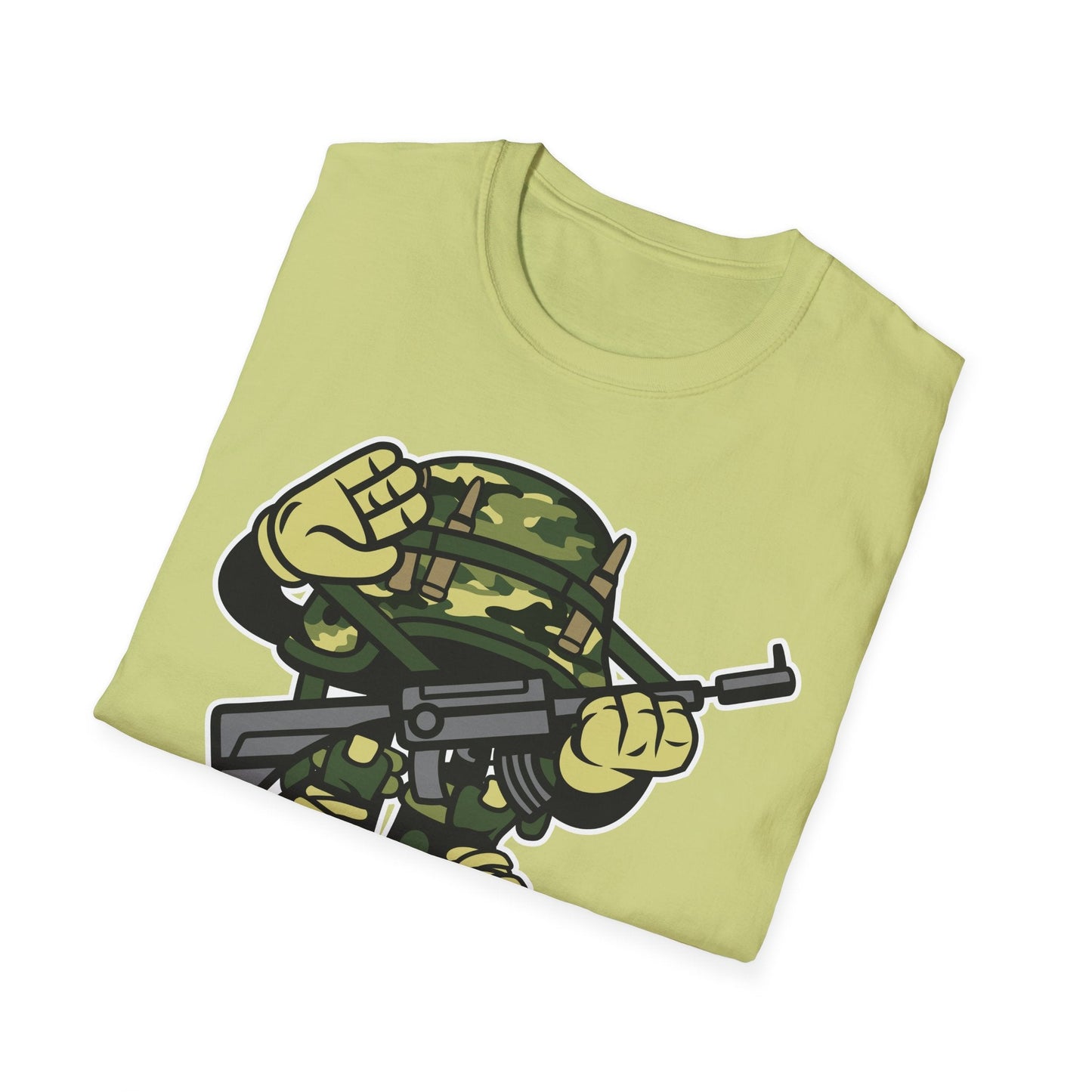 Cartoon T Shirt Animation Tee Funny Art Design Unisex Softstyle 64000 Lightweight Cotton Tee