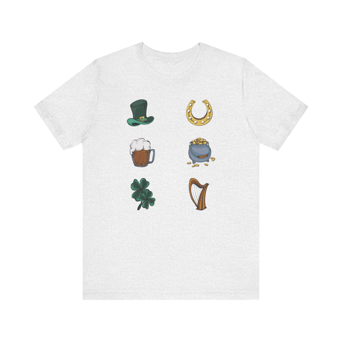 Unisex Cotton Tee Shirt with Lucky Prints