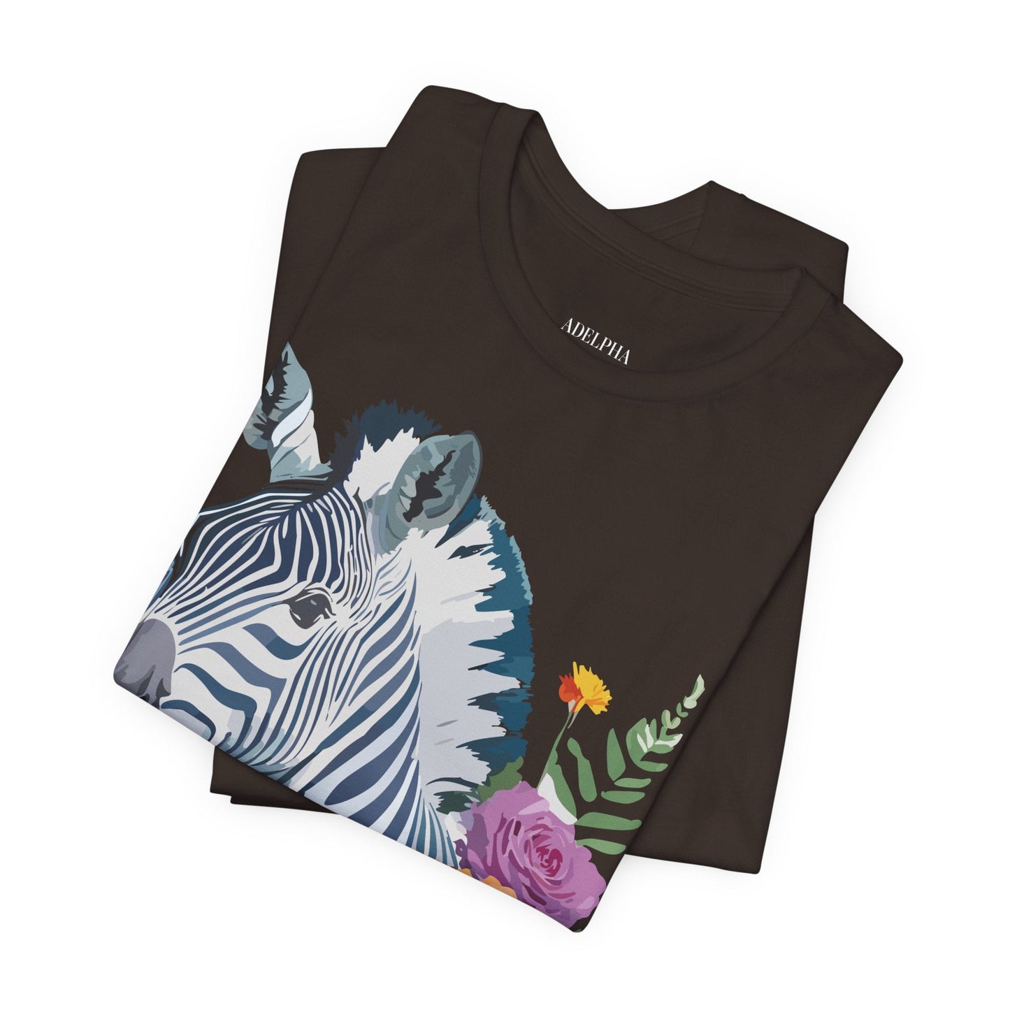Zebra Graphic Unisex 100 Cotton Vintage Animal Art T-Shirt 4