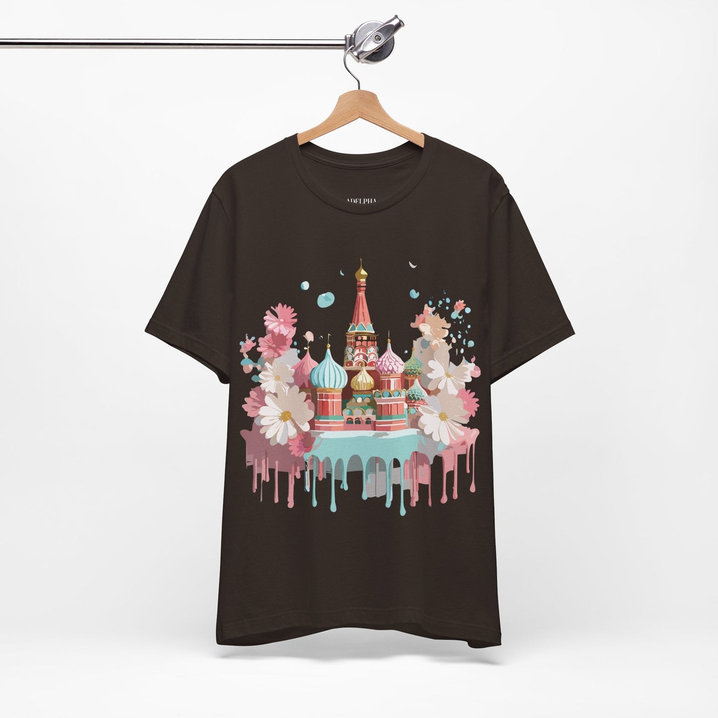 Unisex Moscow Tourist Shirt Graphic Tee by Adelpha Vintage Inspired Art Design Premium Quality