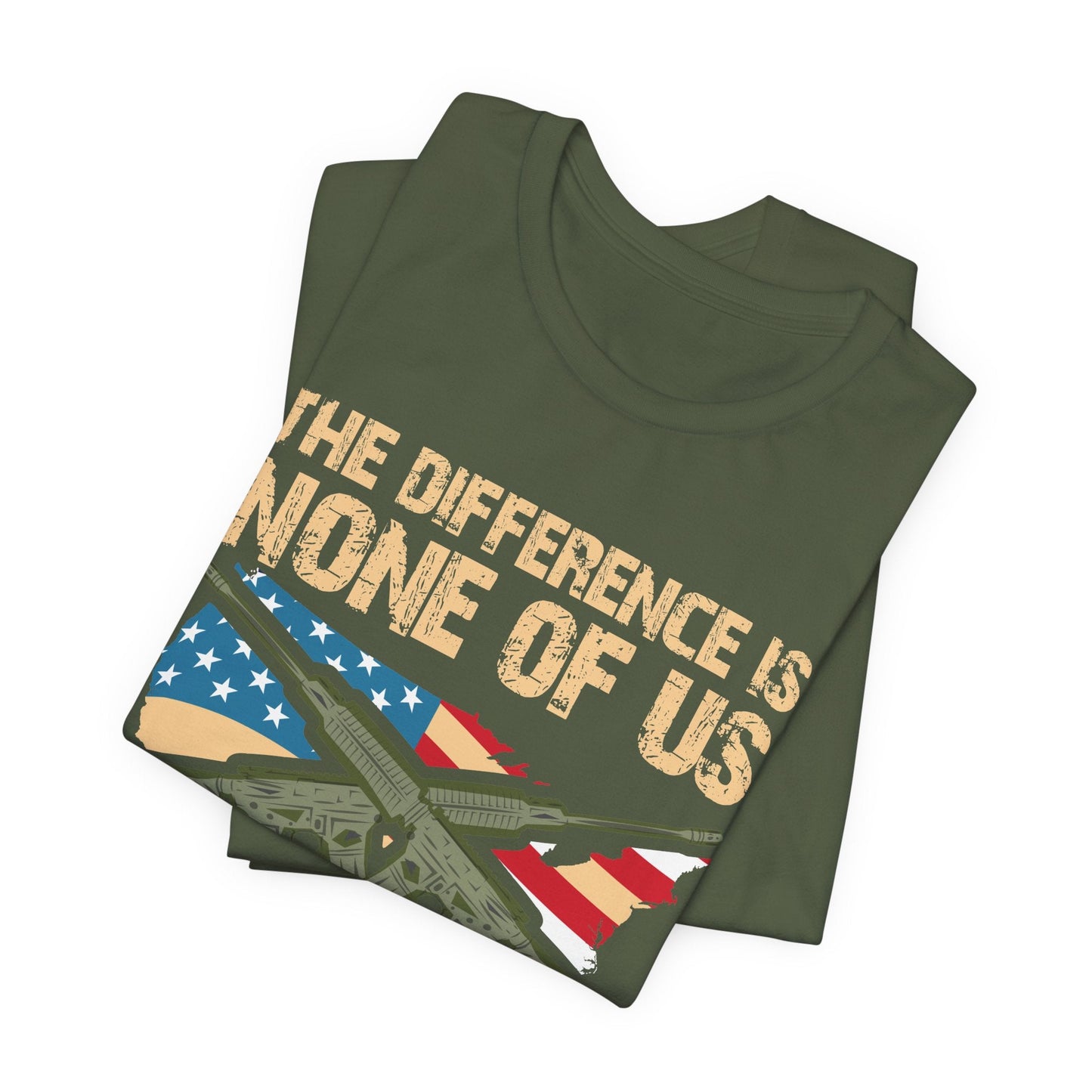 Army Veteran Patriotic Graphic Design Unisex Cotton T-Shirt v18