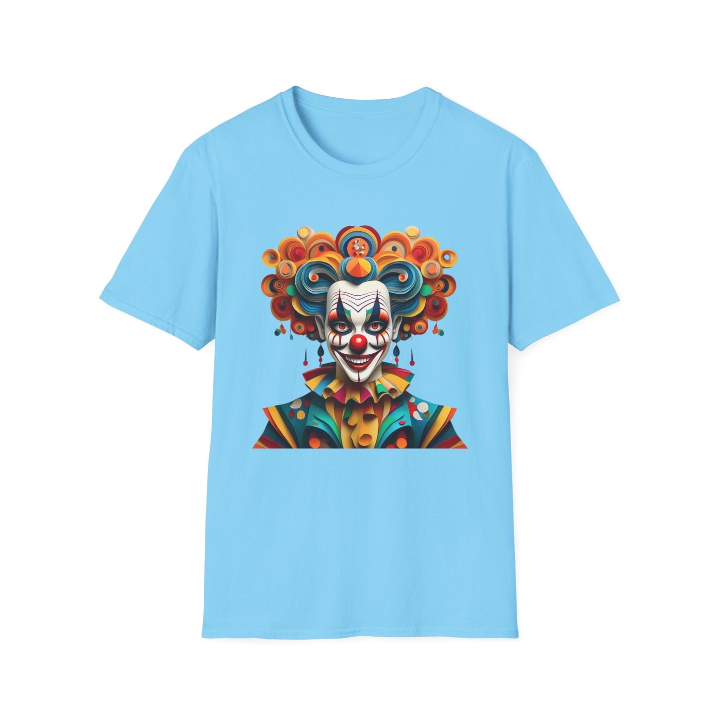 Unisex Clown T Shirt Funny Man Circus Shirt Softstyle Gildan 64000 Short Sleeve Tee