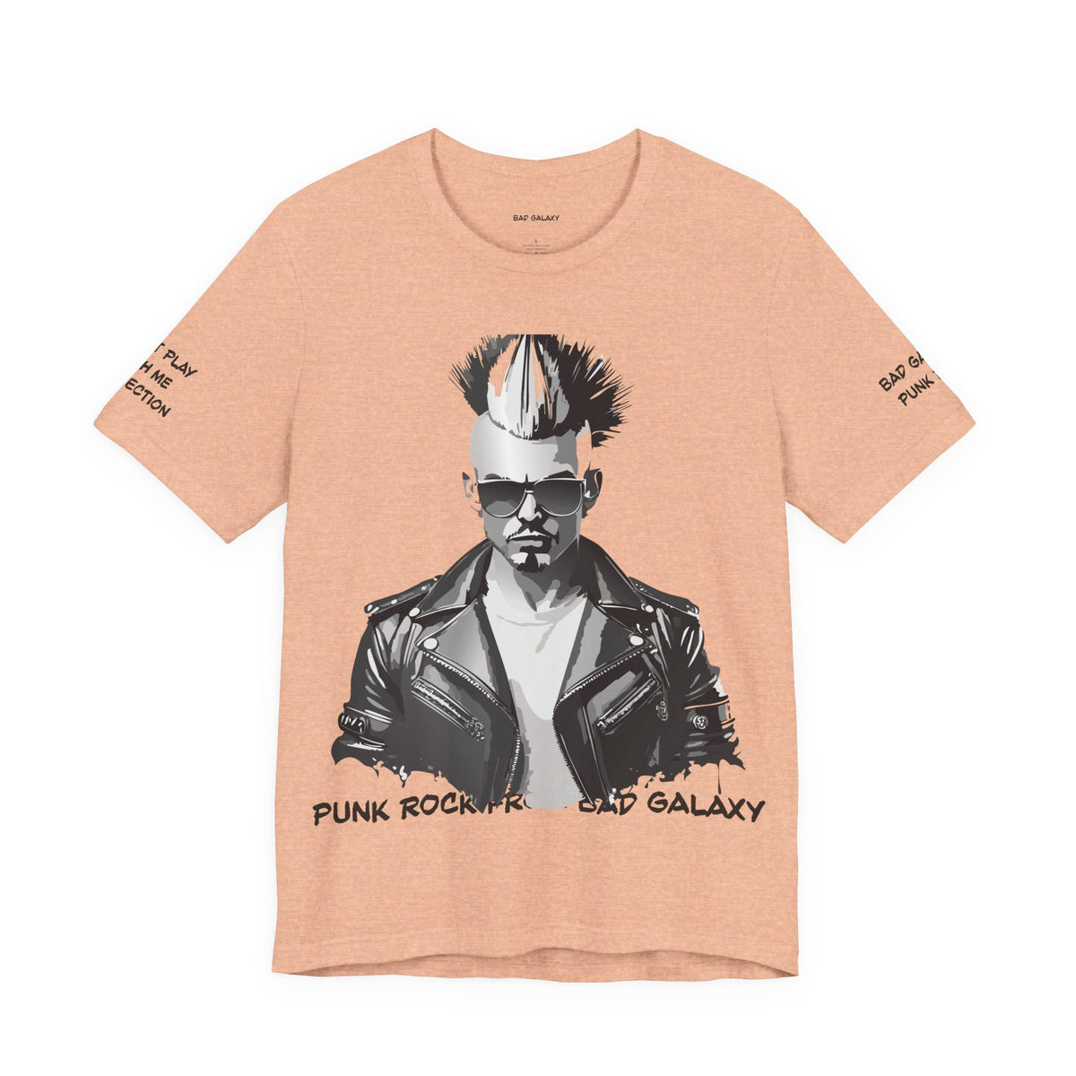 Punk Rock Graphic Unisex Cotton Bella+Canvas Tee with Art Design b34
