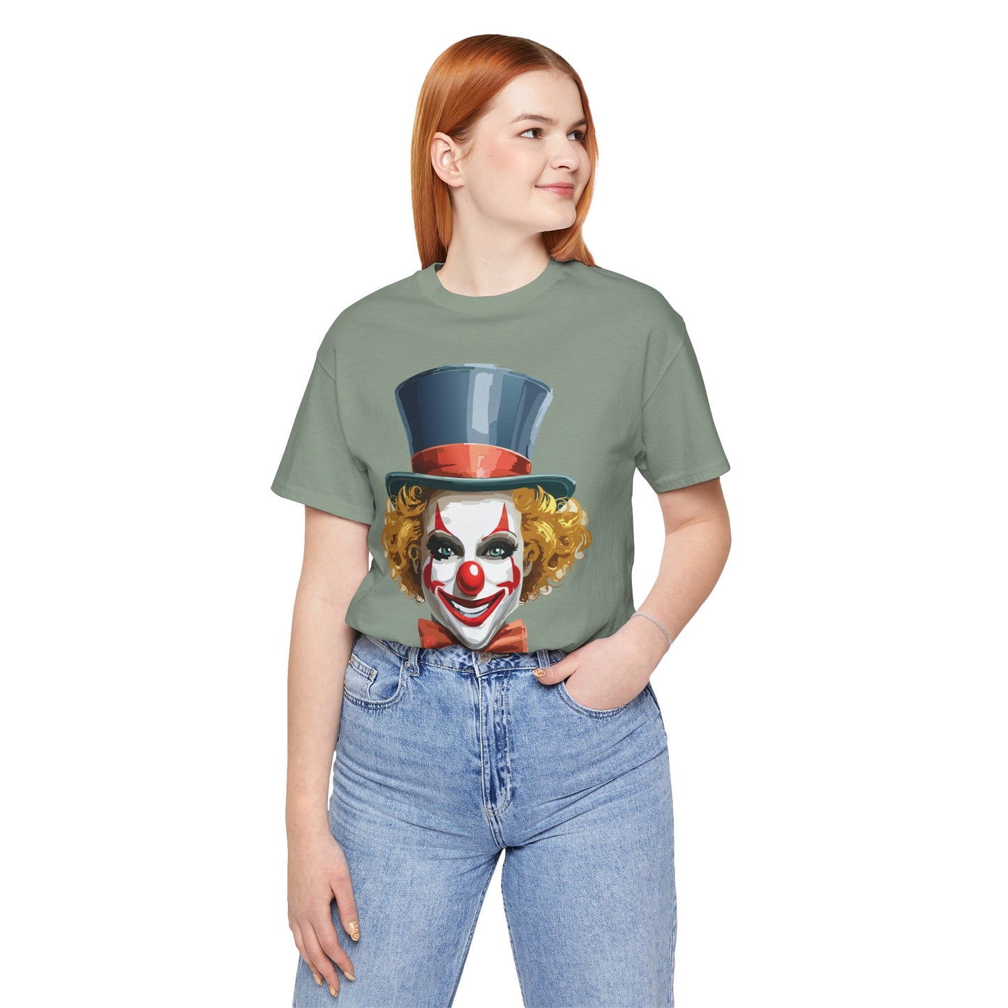 Clown Shirt, Funny Shirt, T-Shirt with Clown, Funny Art Design Tee, Circus Tees, Circus T-Shirt, Unisex Humor Wear 11