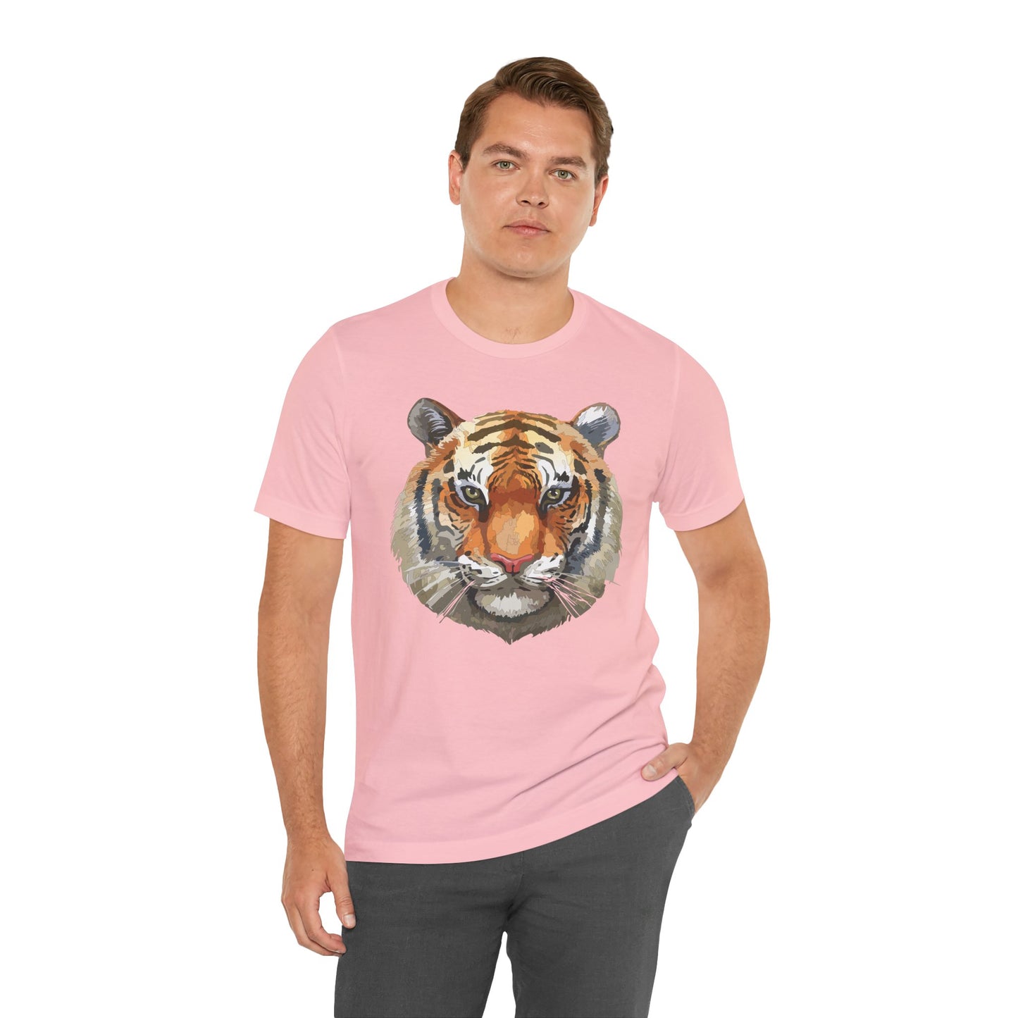 Unisex Tiger Tee, Animal Shirt, Tee Shirt with Tiger, Safari T-Shirt, Animal Tees, Big Cat Shirt, Safari T-Shirt 4