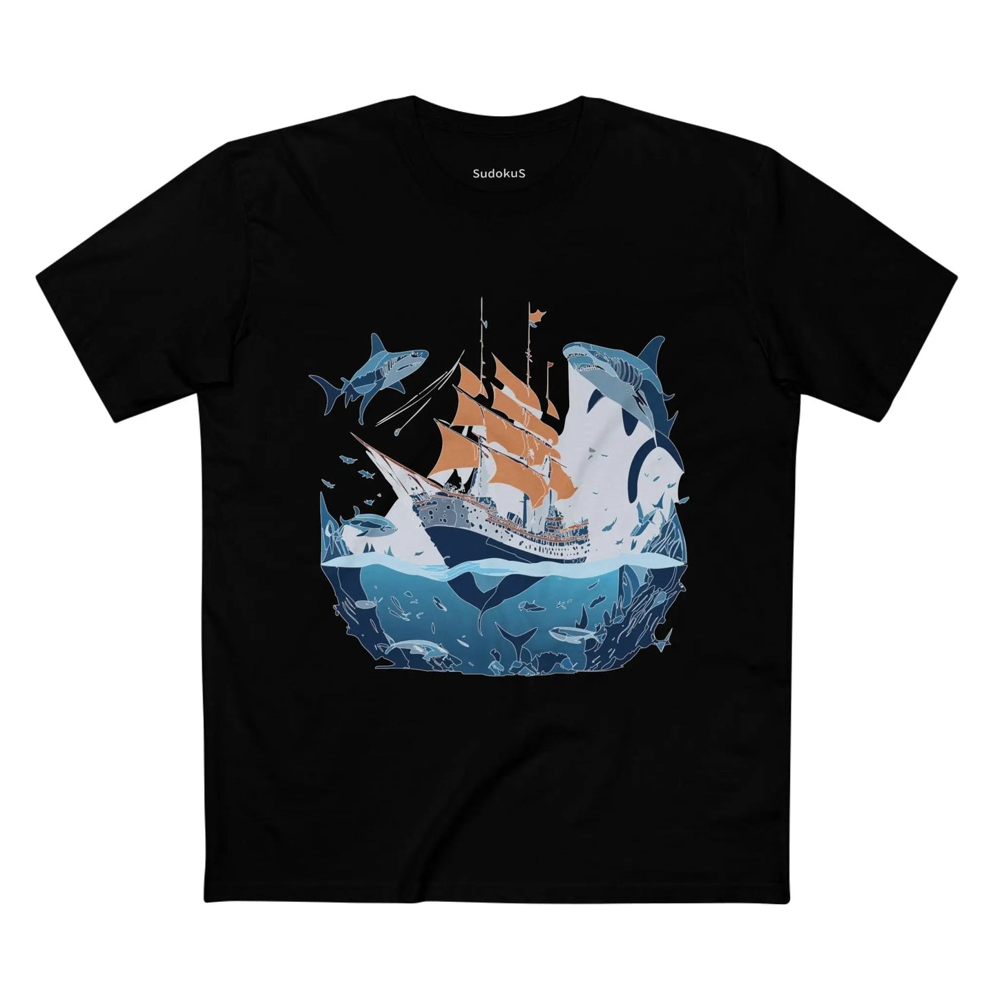 Ocean Coast Graphic Unisex 100 Cotton Staple Tee 33