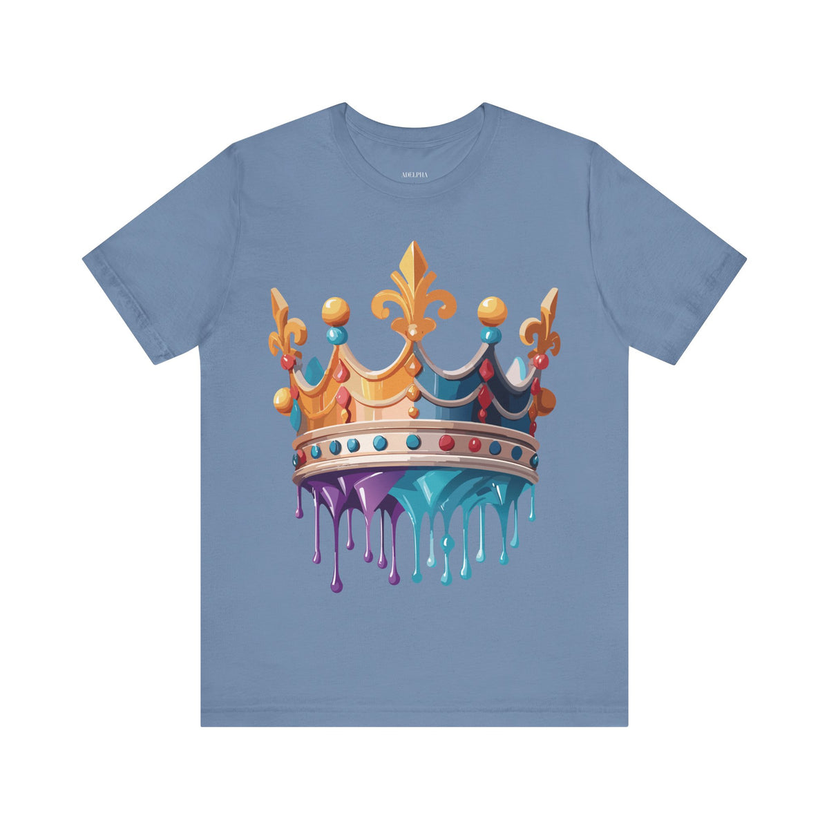 Crown Graphic Unisex Cotton Bella+Canvas Tee with Art Design m19