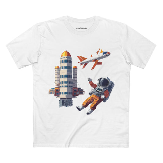 Cosmos Astronaut Graphic Tee Staple Unisex 100 Cotton Tee Shirt - CS-17