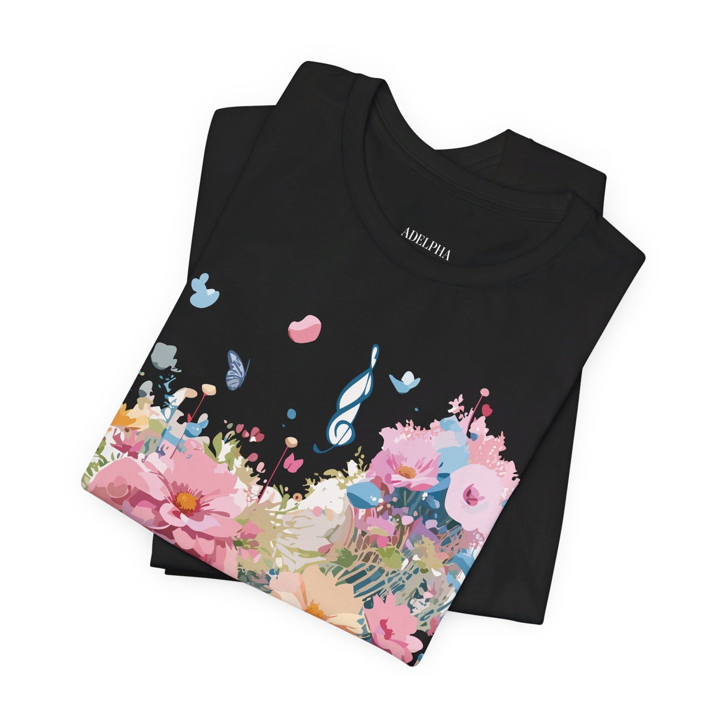 Music Graphic T Shirt Unisex Short Sleeve Jersey Tee Adelpha Vintage Inspired Art