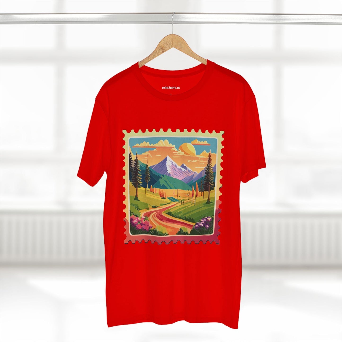 Stamp Shirt Postage Stamp Tee Unisex Premium Cotton With Original Art Design Retro2Nova