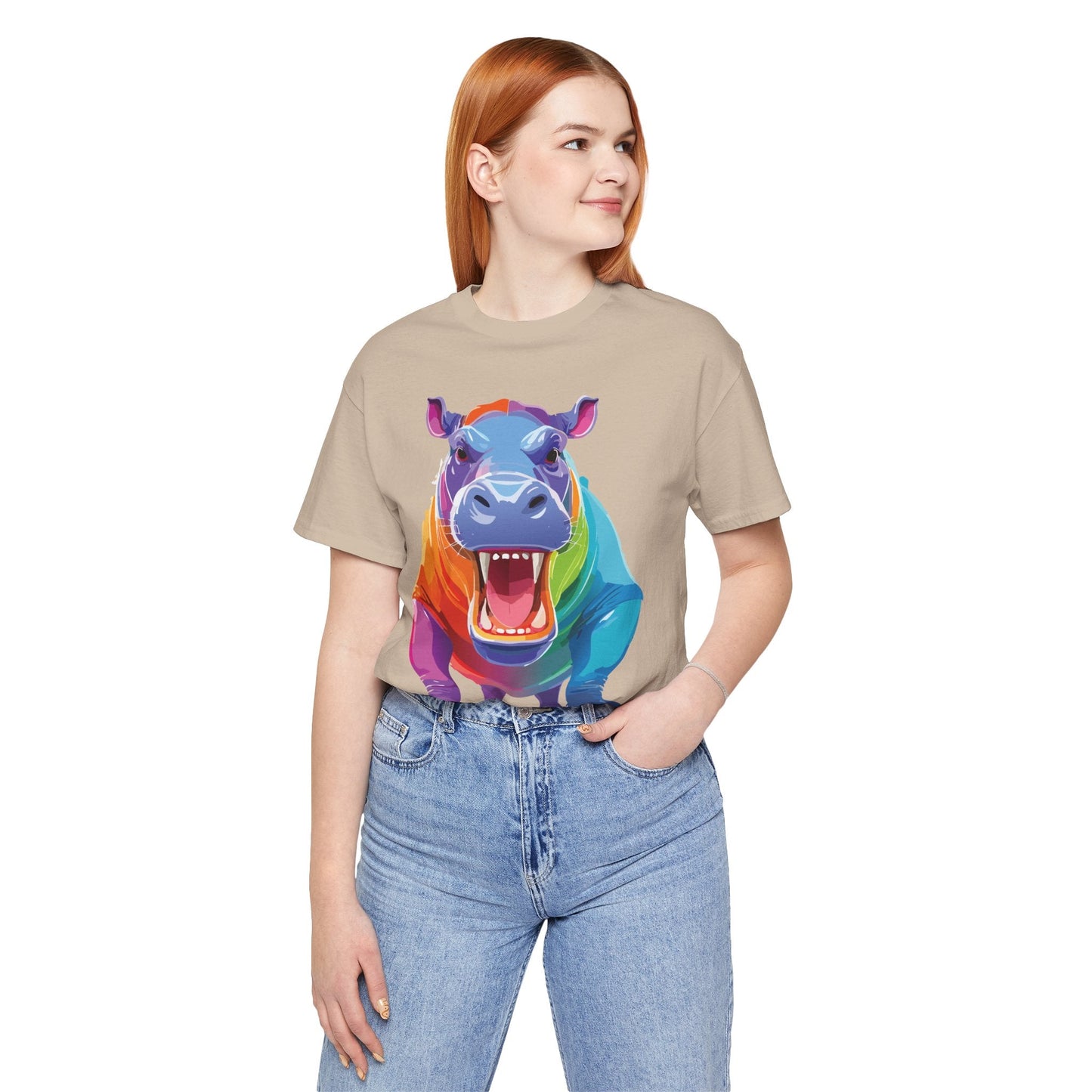 Unisex Animal Tee Shirt With Art Design Wild Animals Graphic Tee For Men Women All Sizes