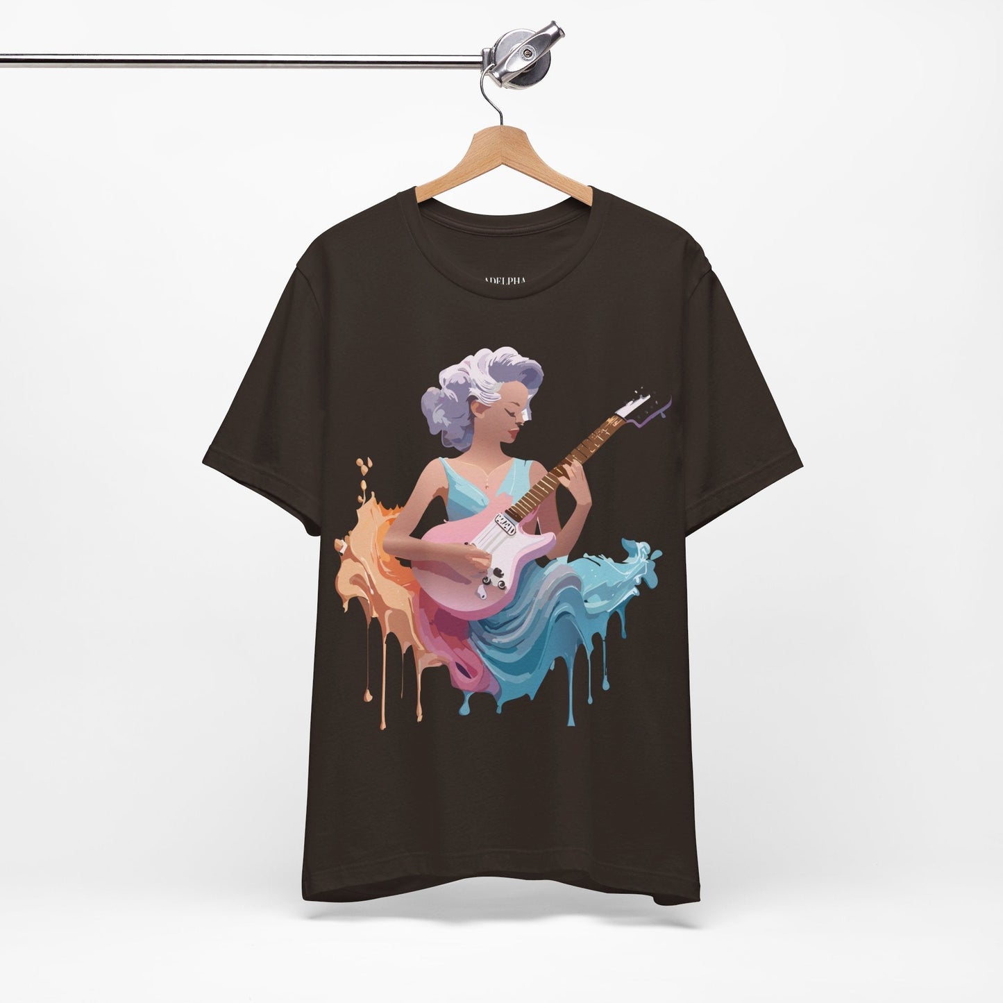 Music Graphic Tee Unisex Jersey Short Sleeve Adelpha Art Design Vintage Inspired Artwork