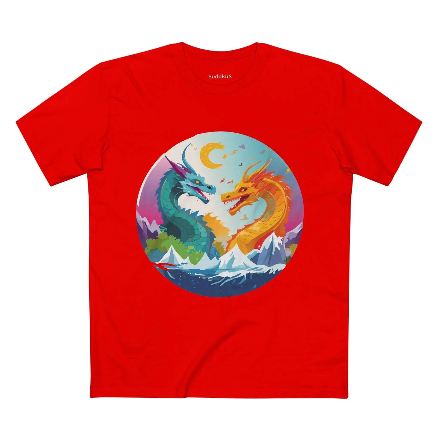 Dragon Graphic Unisex 100 Cotton Staple Tee 17