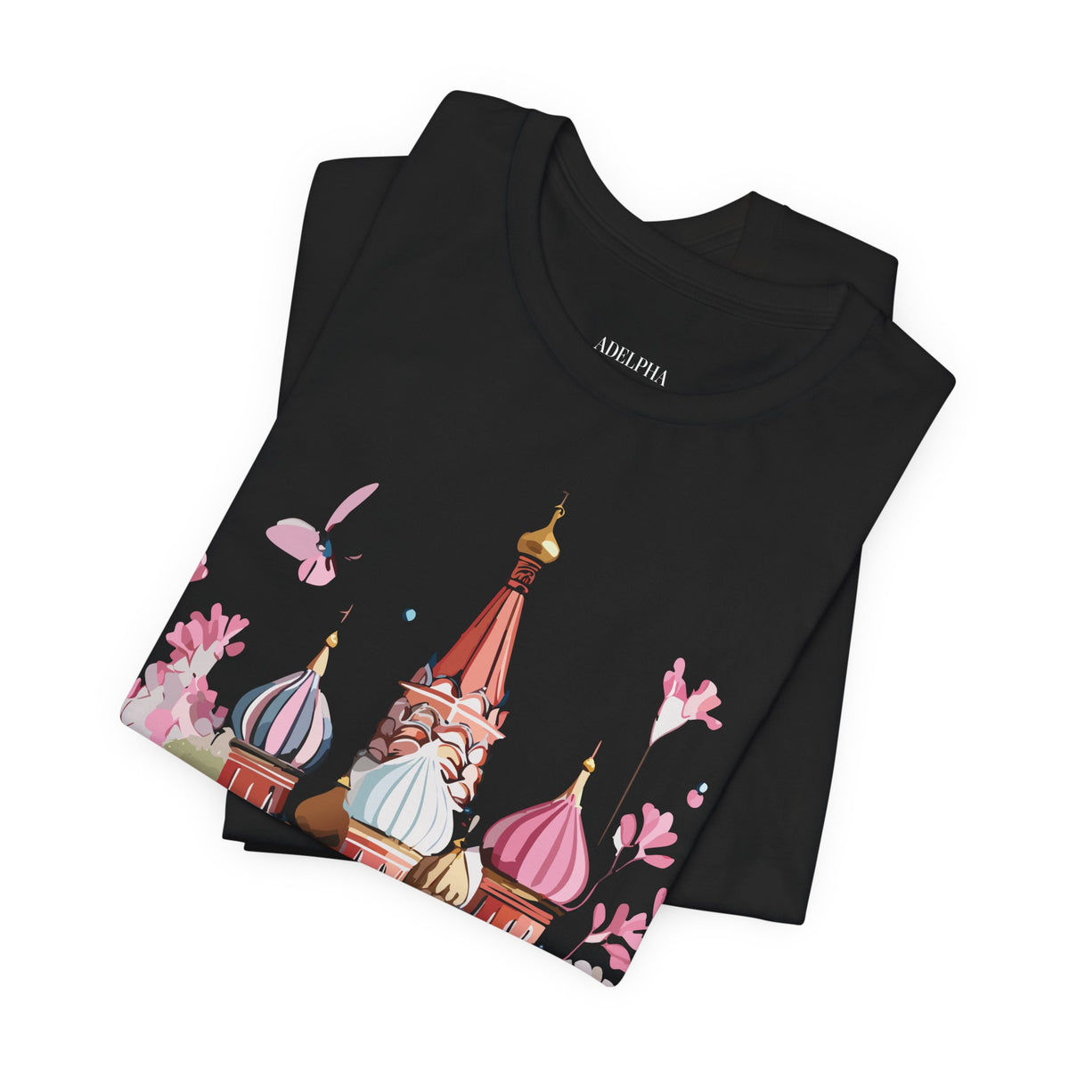 Graphic Unisex Cotton Bella+Canvas Tee Shirt with Moscow
