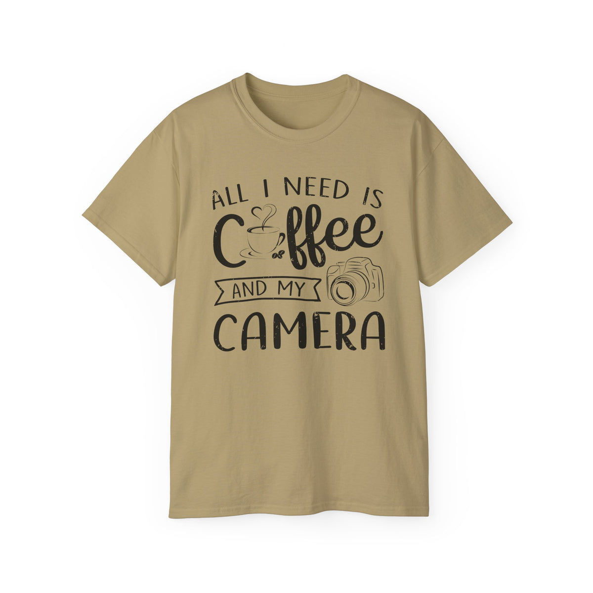 All I Need Is Coffee and My Camera Tee | Photographer Coffee Shirt